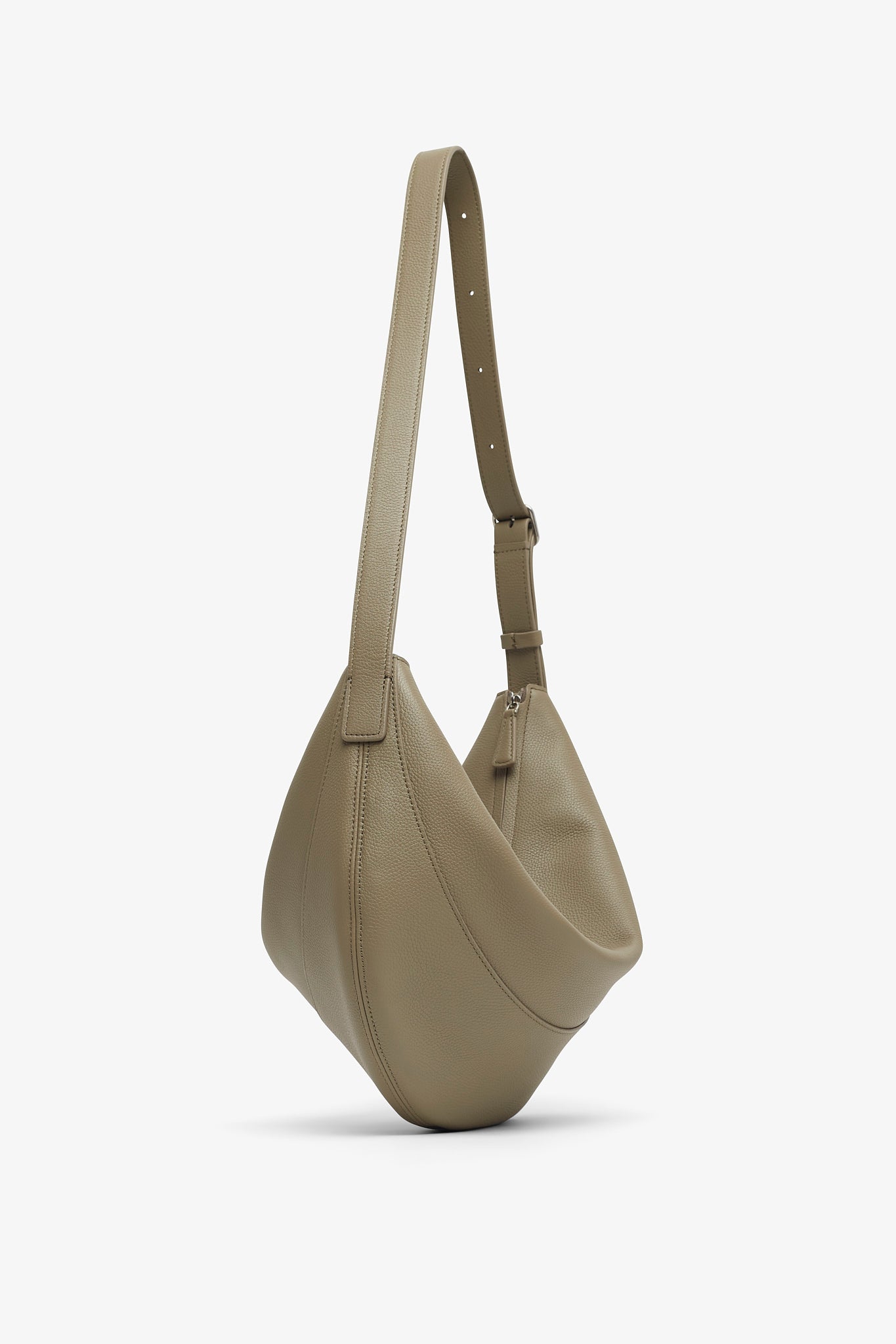 Jouve taupe lether shoulder bag