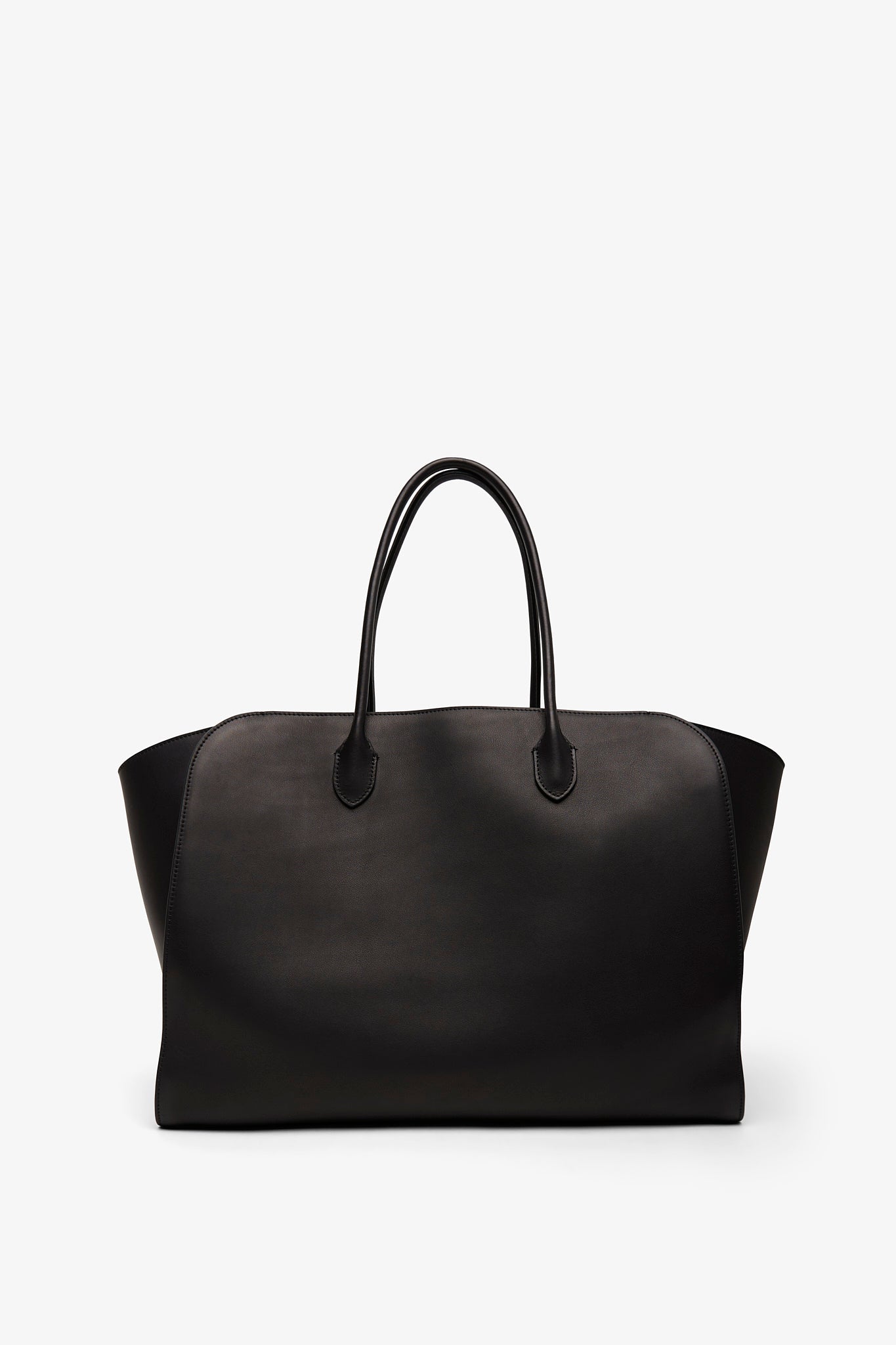 Marlo L black leather tote bag