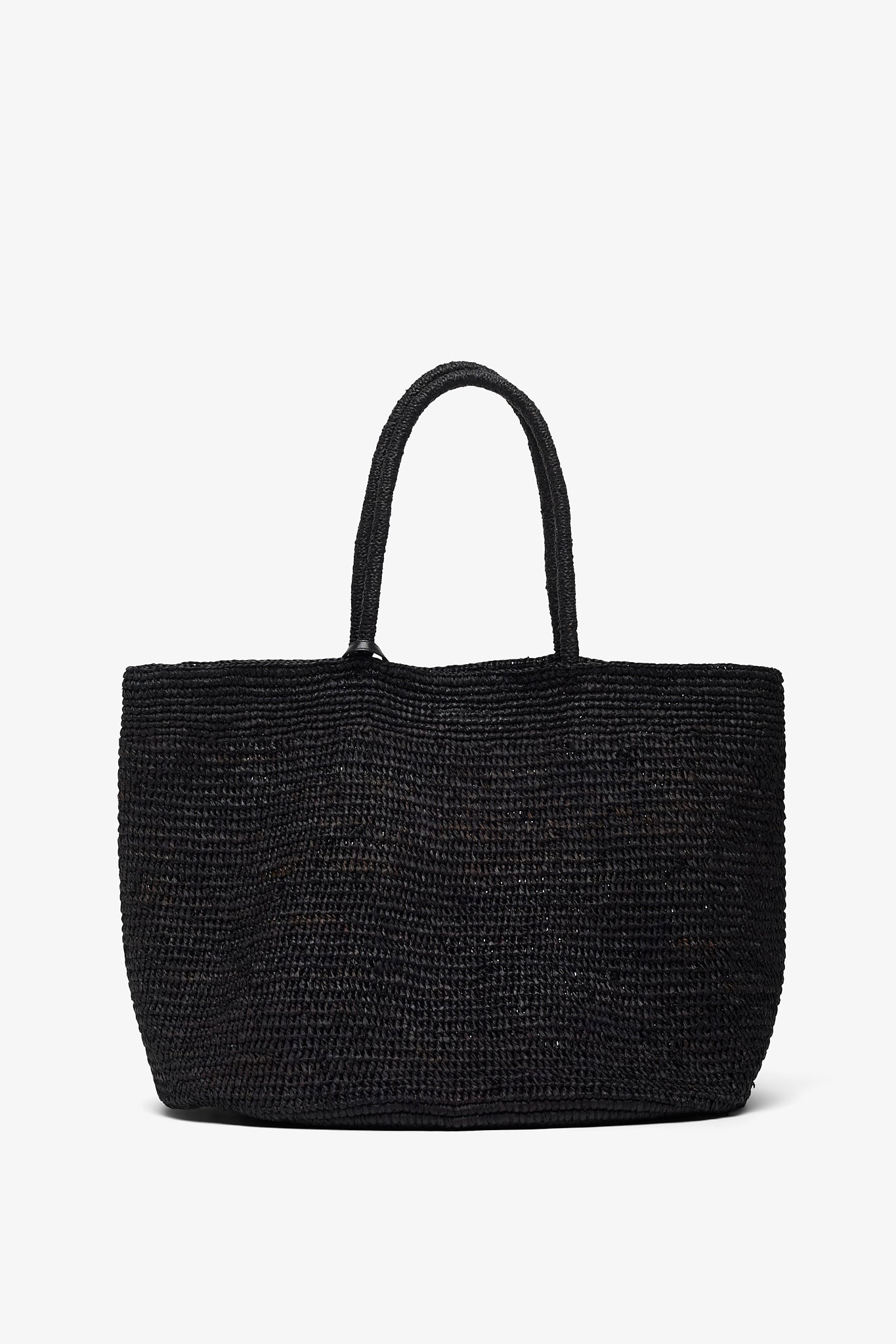Oregon black raffia bag