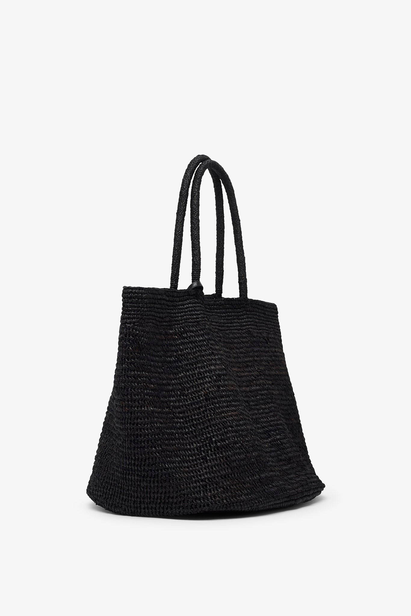 Oregon black raffia bag