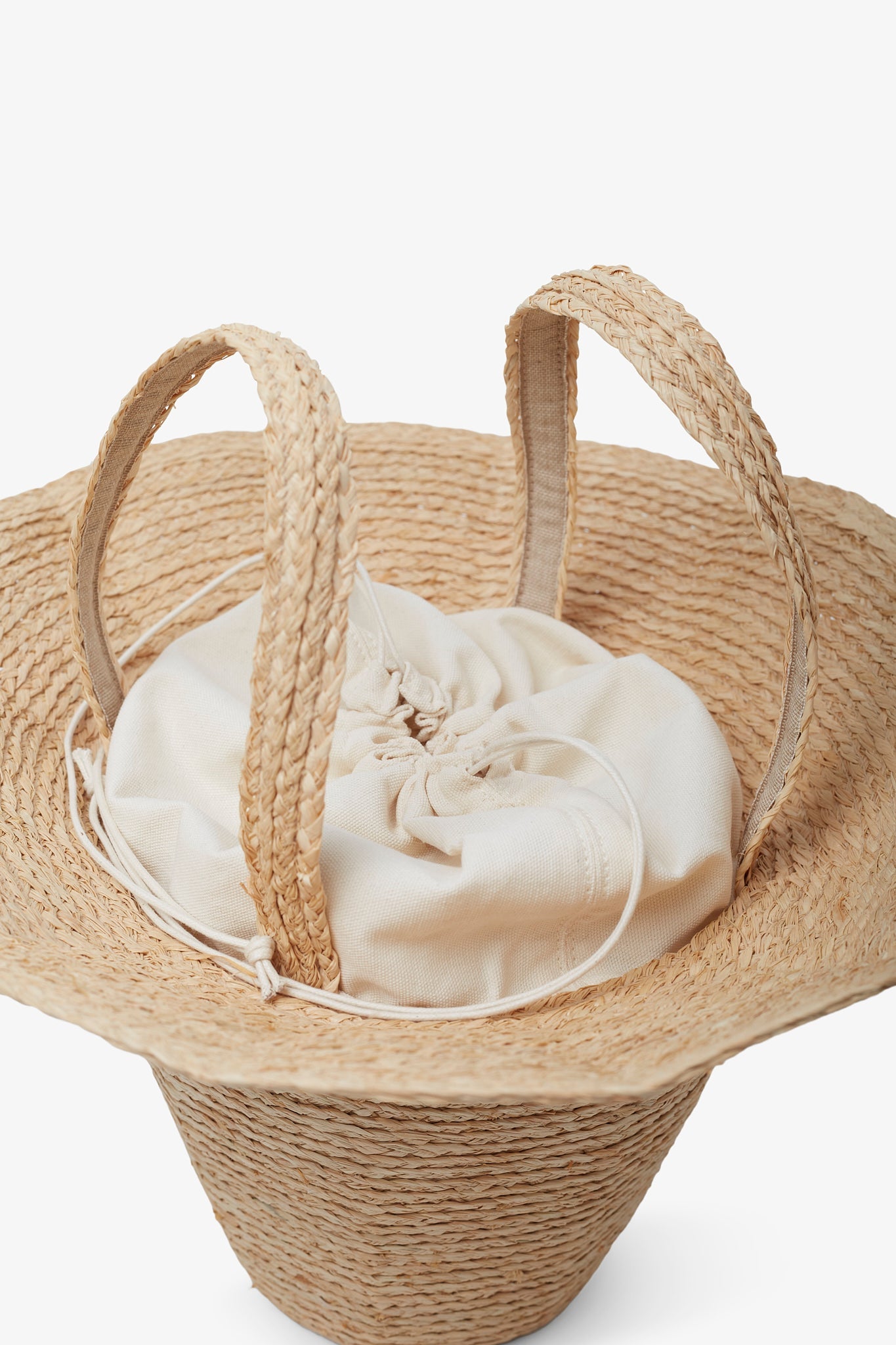 Sol natural straw basket bag