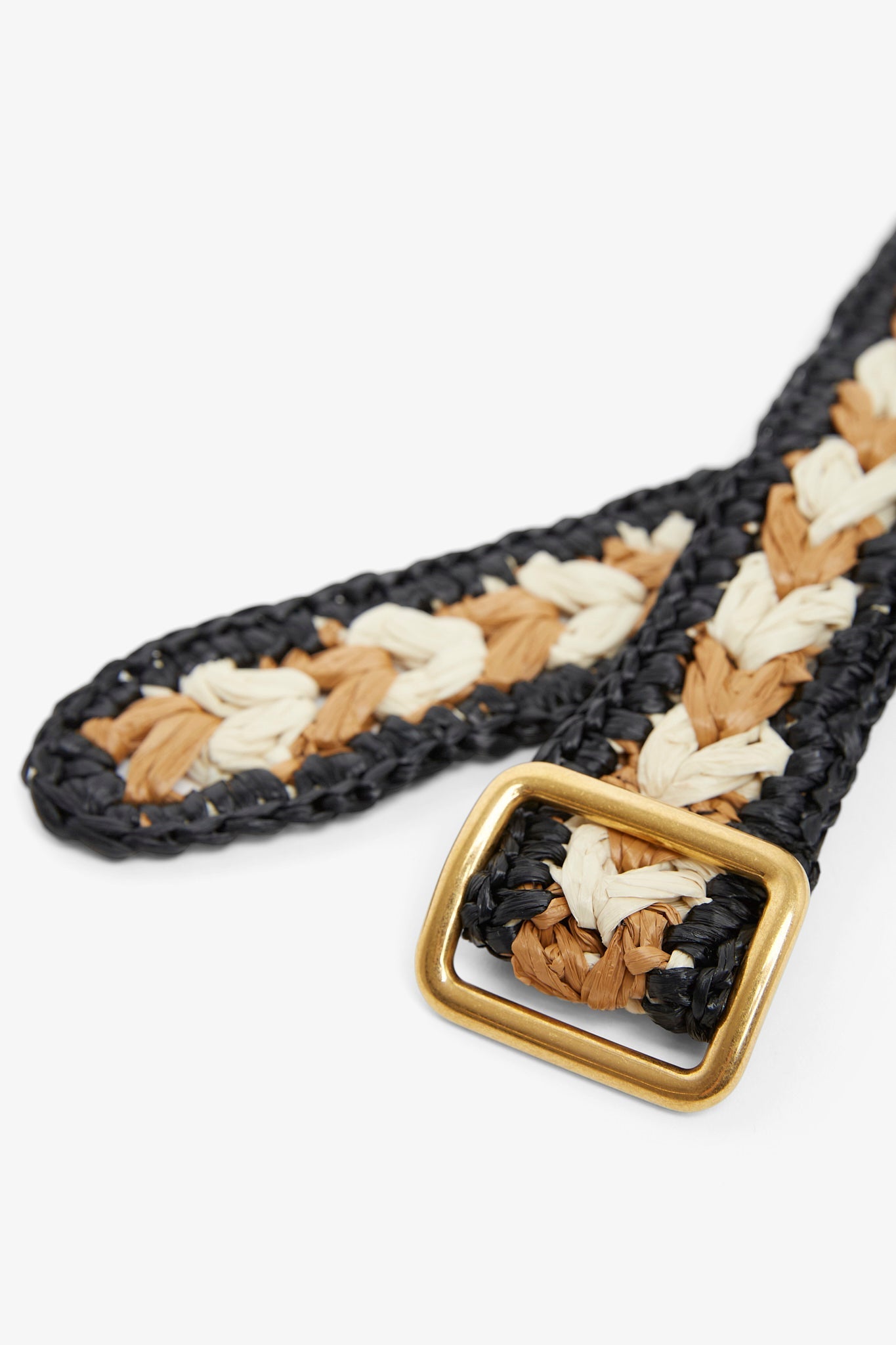Ana woven leather belt
