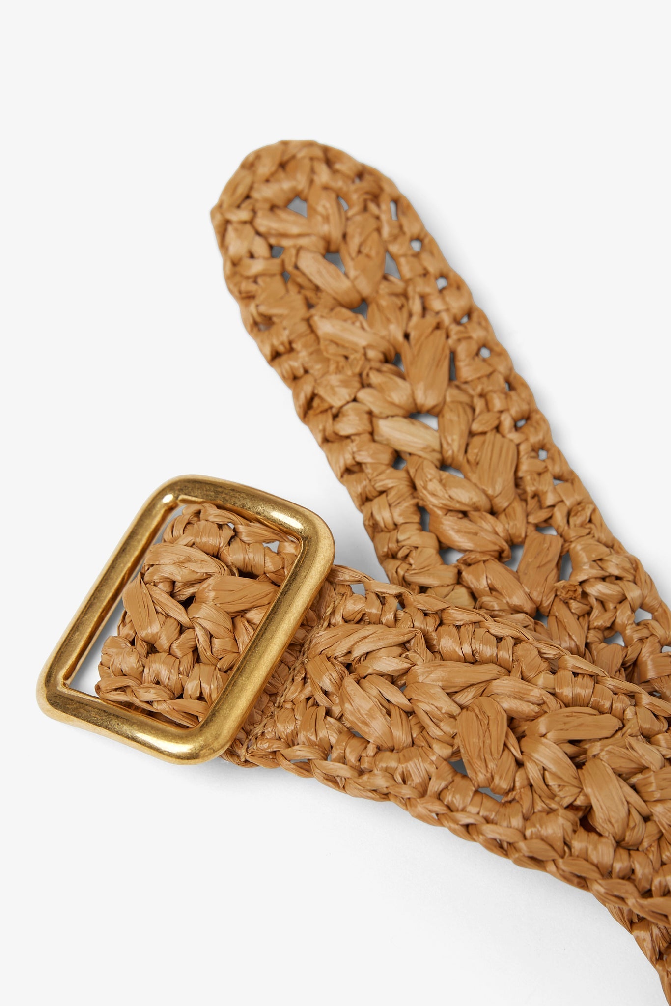 Ana woven leather belt