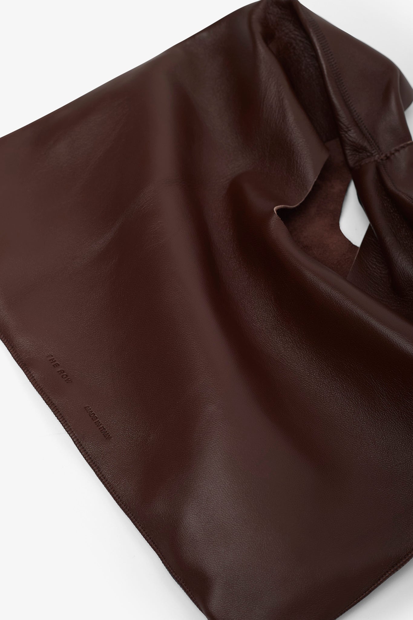 Bindle small brown leather bag