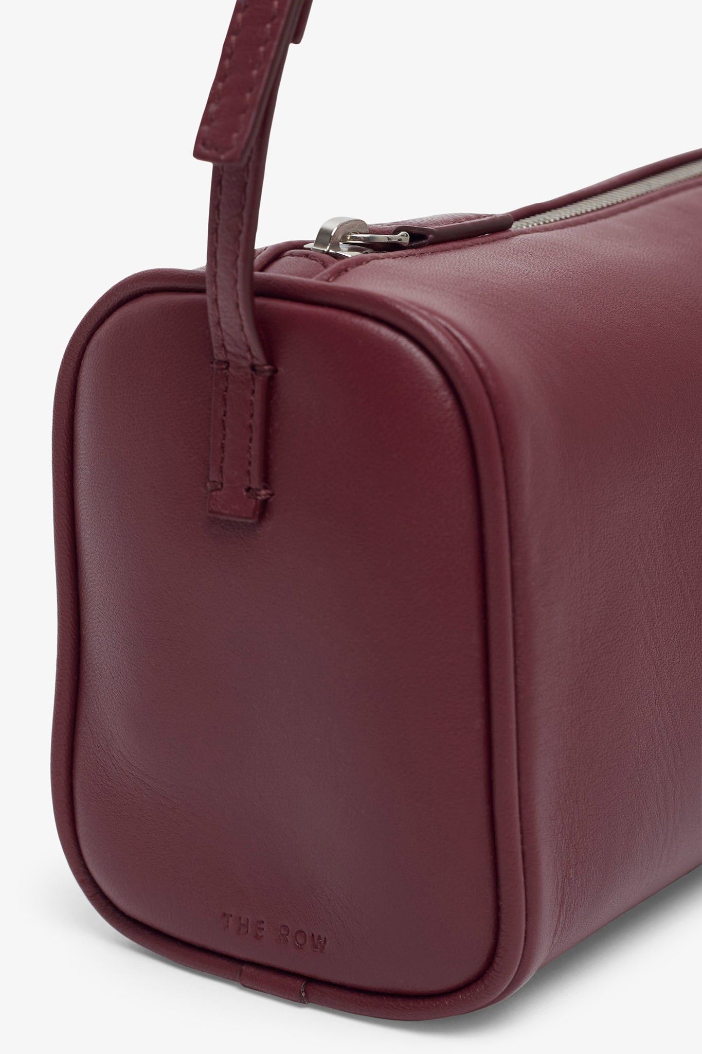 90S burgundy leather bag