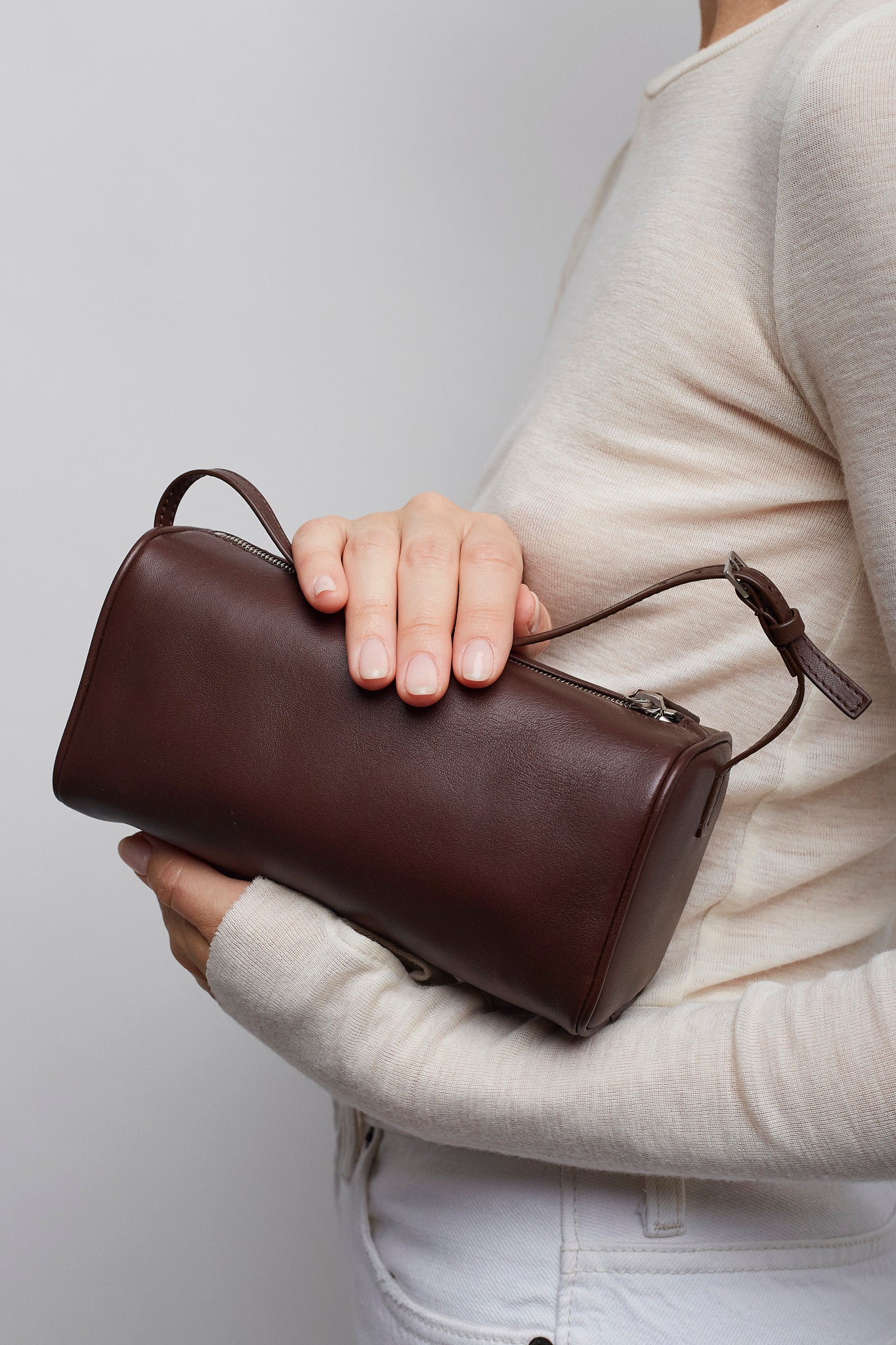 90S brown leather bag