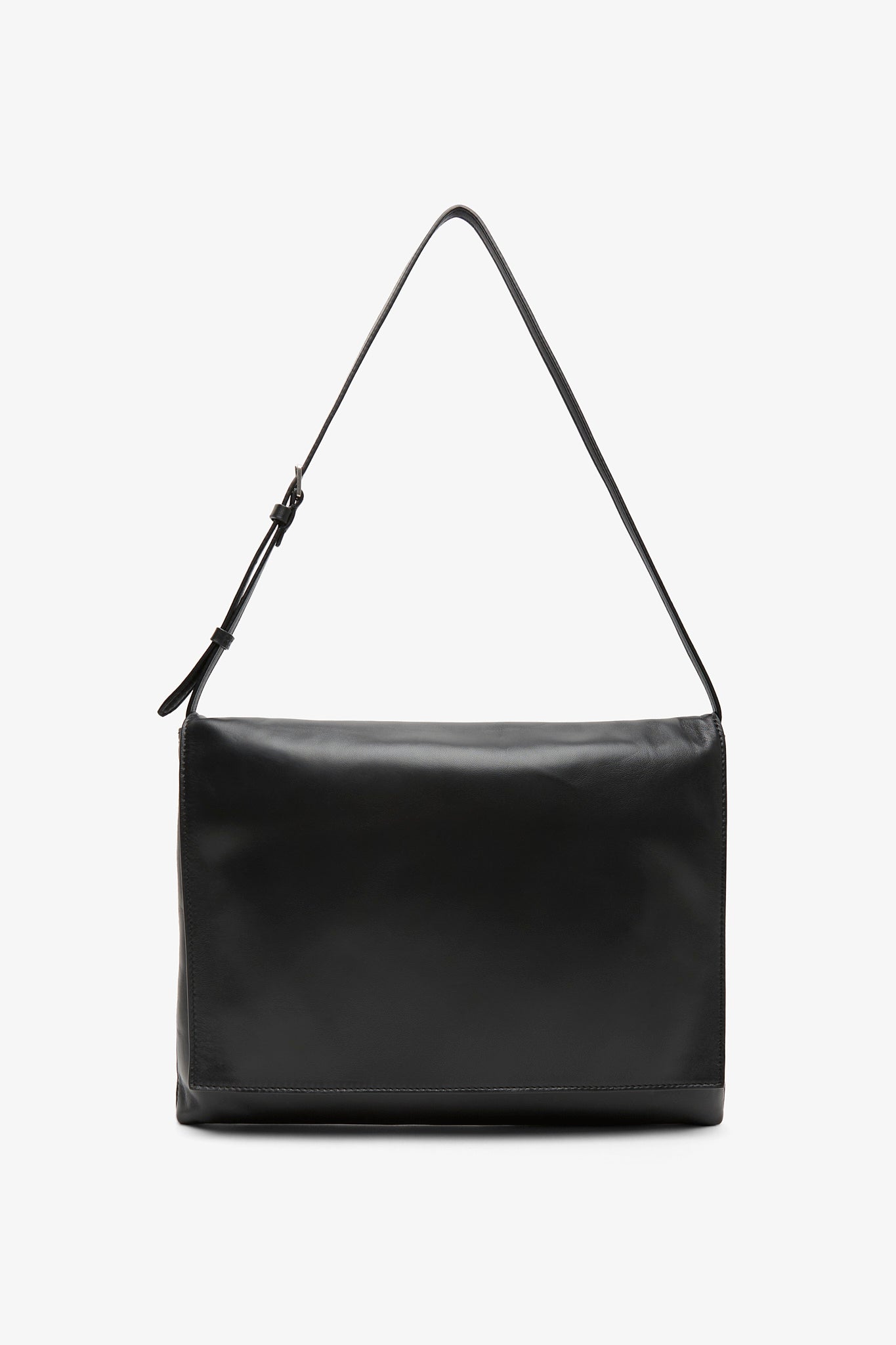 Nan black leather shoulder bag