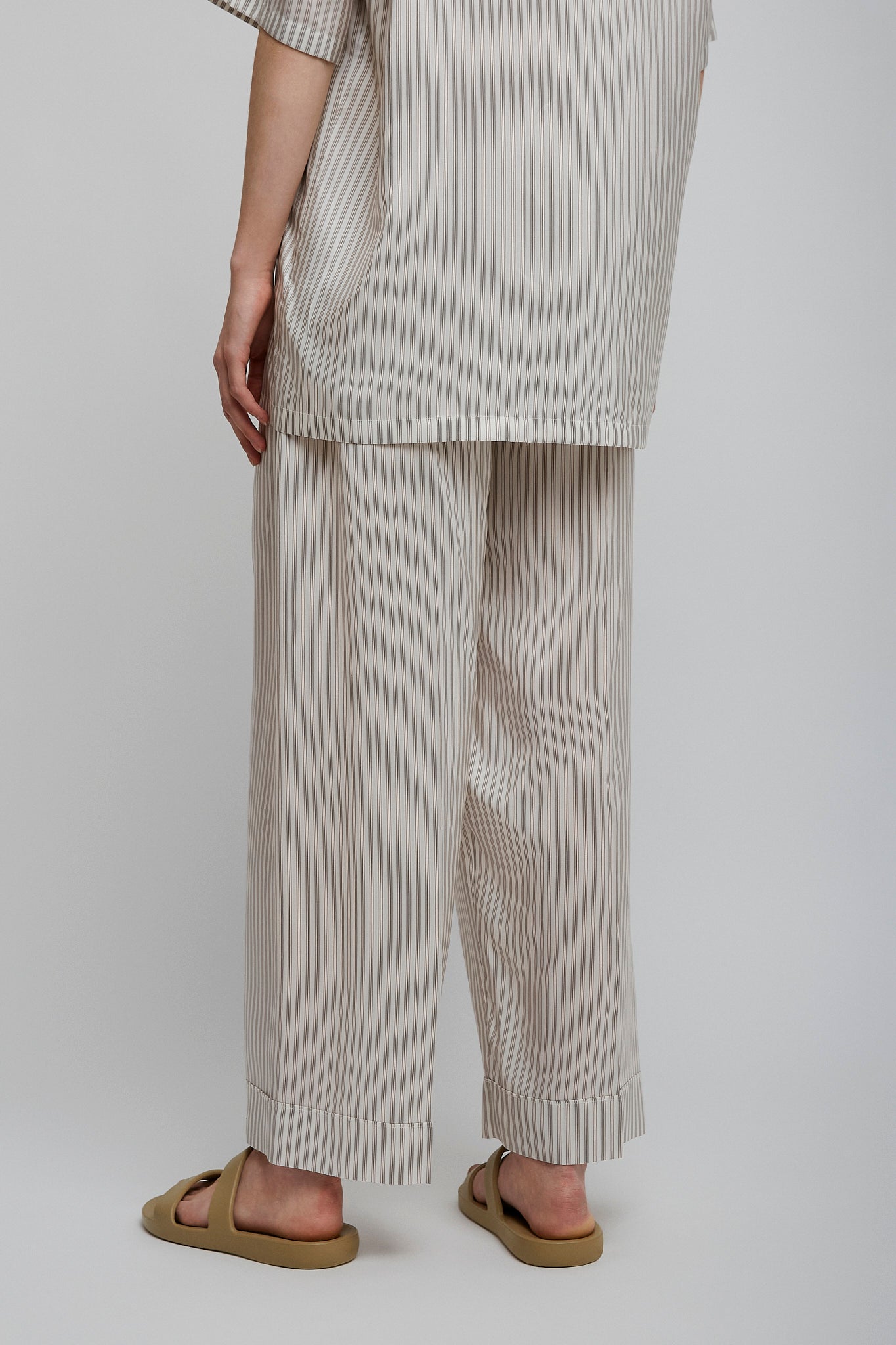 Yayah white grey silk pants