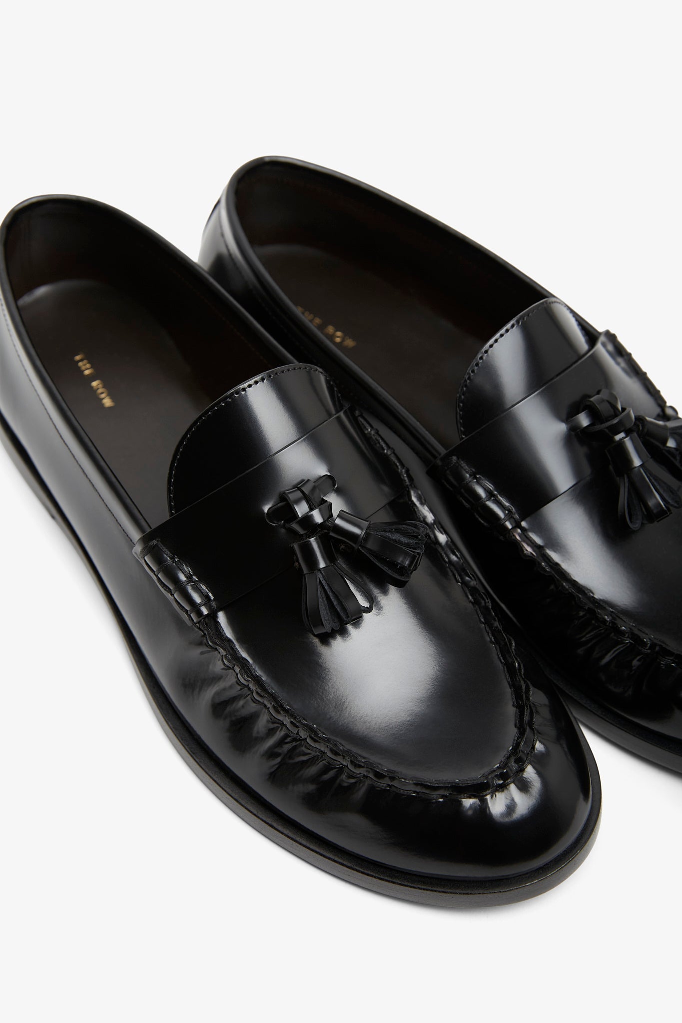 Polished leather loafers
