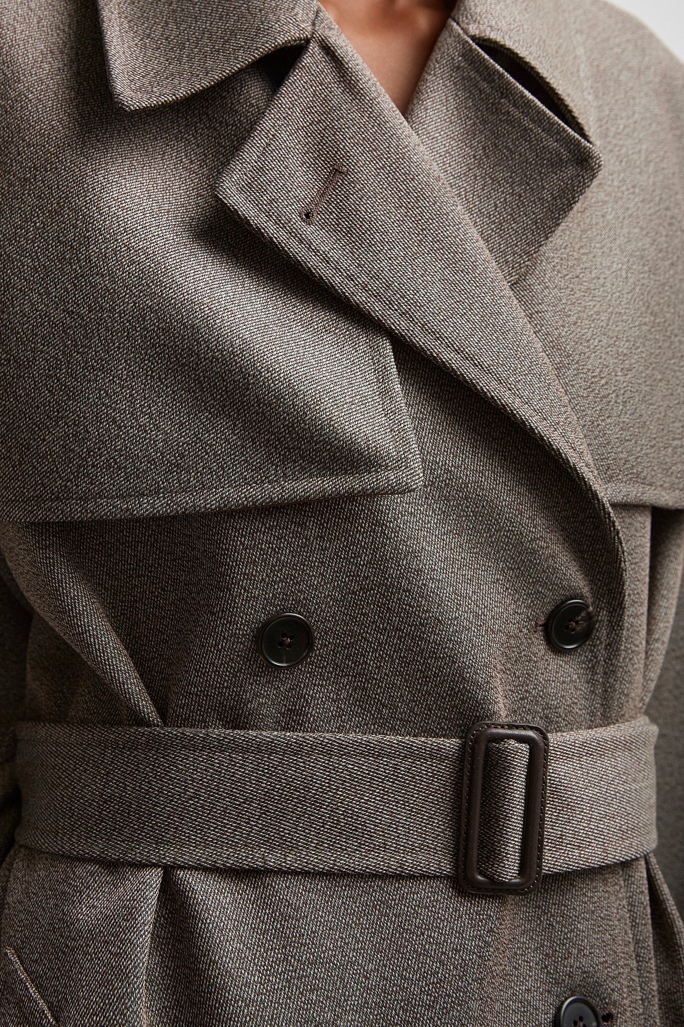 Rhydian wool gabardine coat