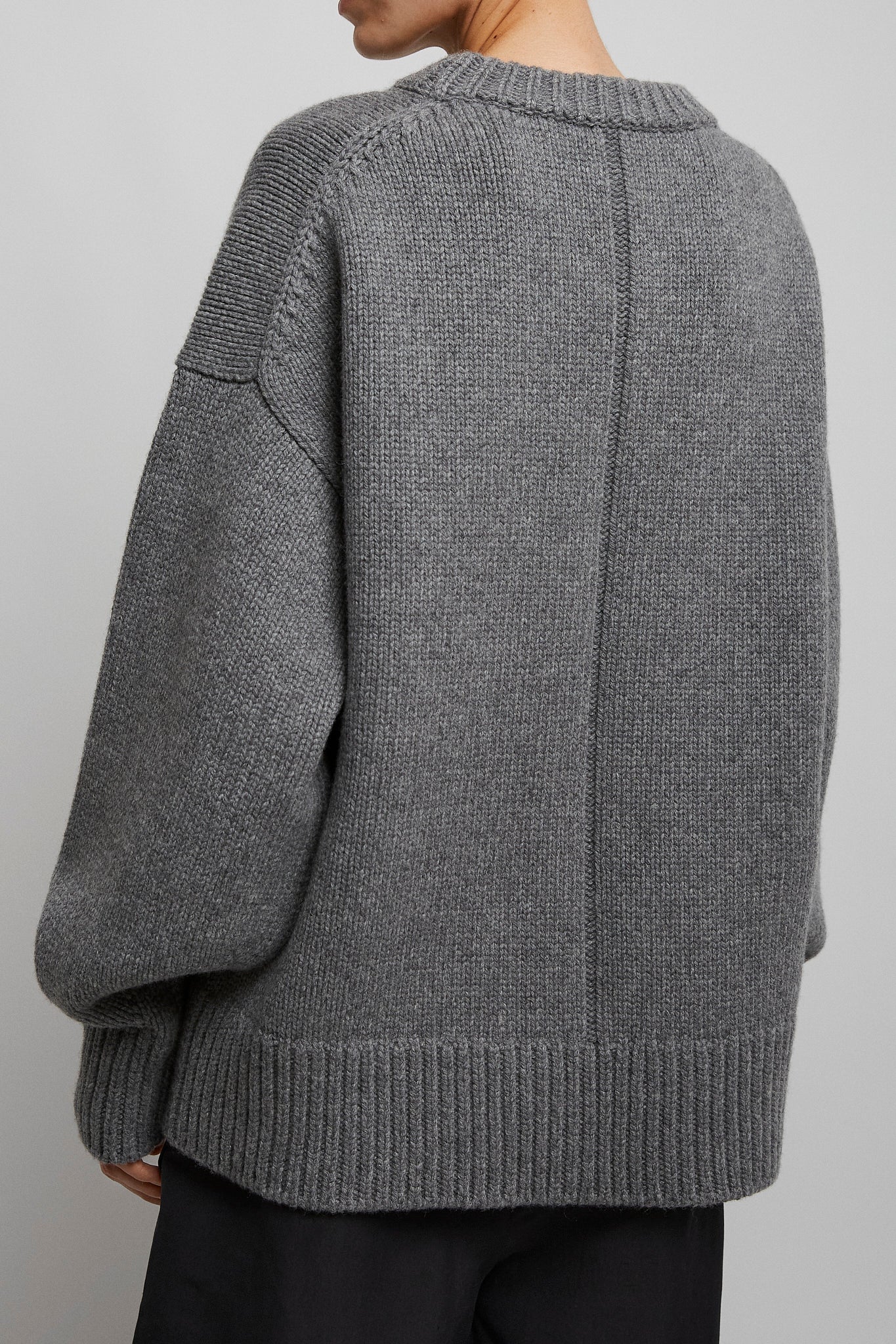 Ophelia grey wool cashmere sweater