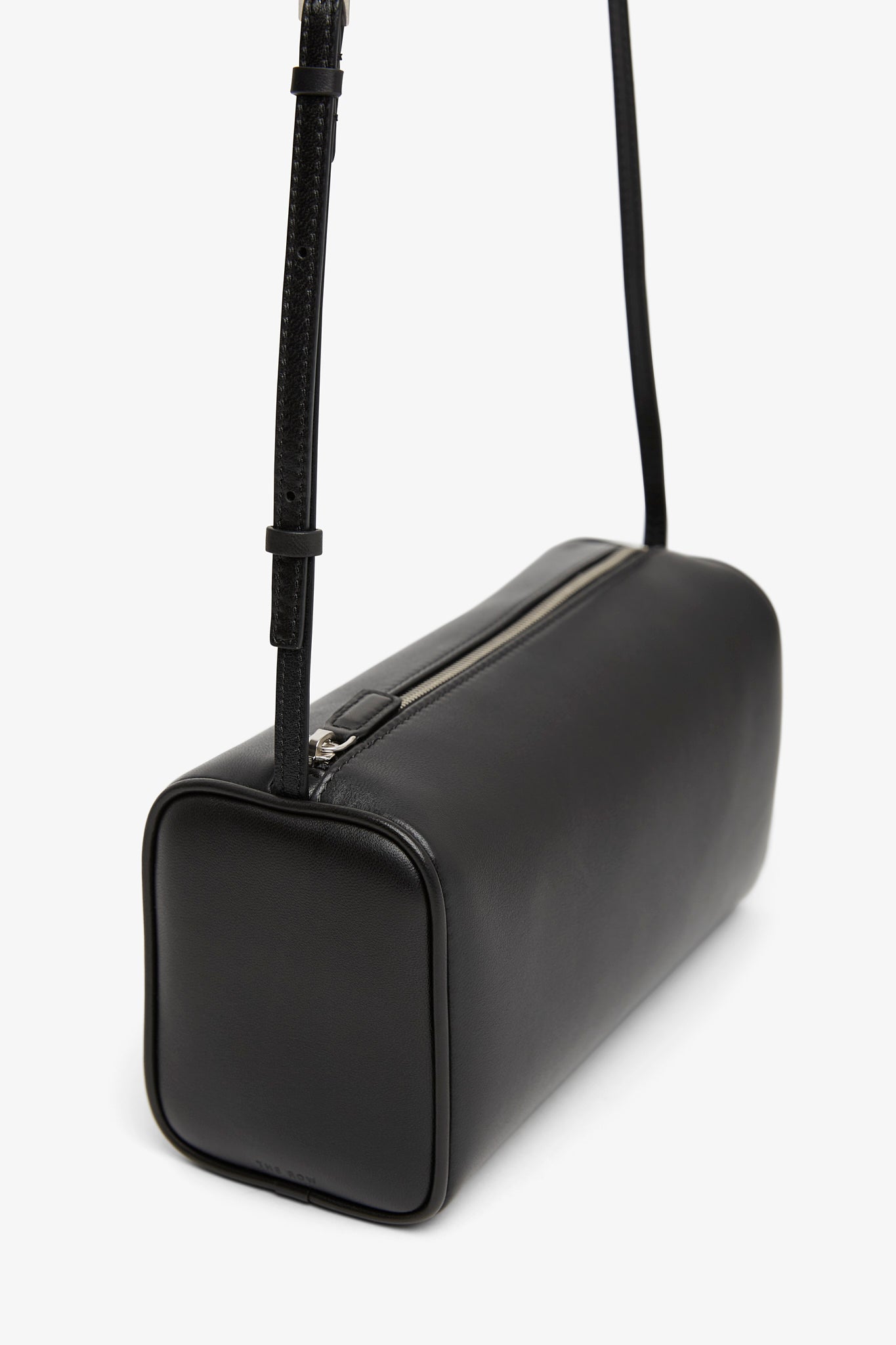 90S black leather crossbody bag