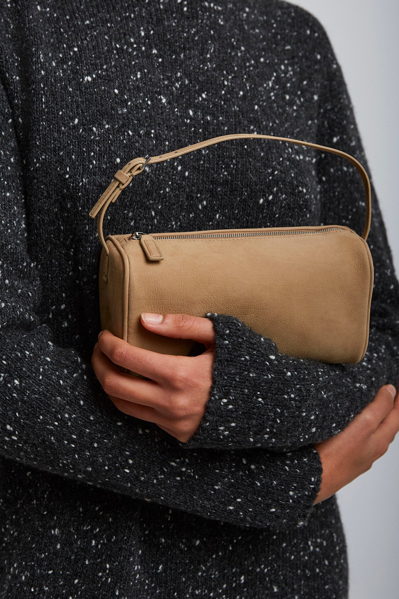 90S sand beige nubuck bag