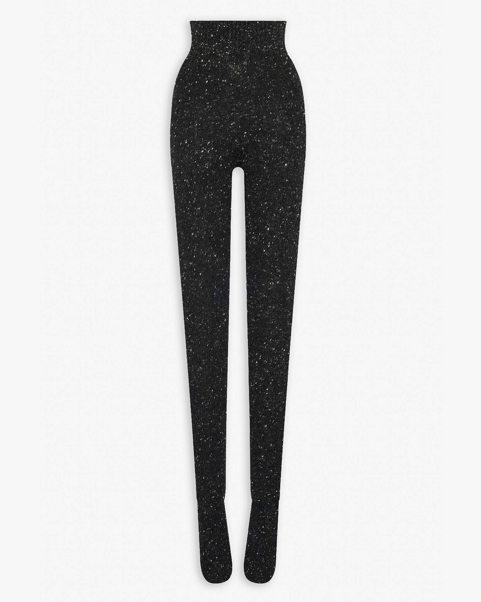 Mumu charcoal melange cashmere tights