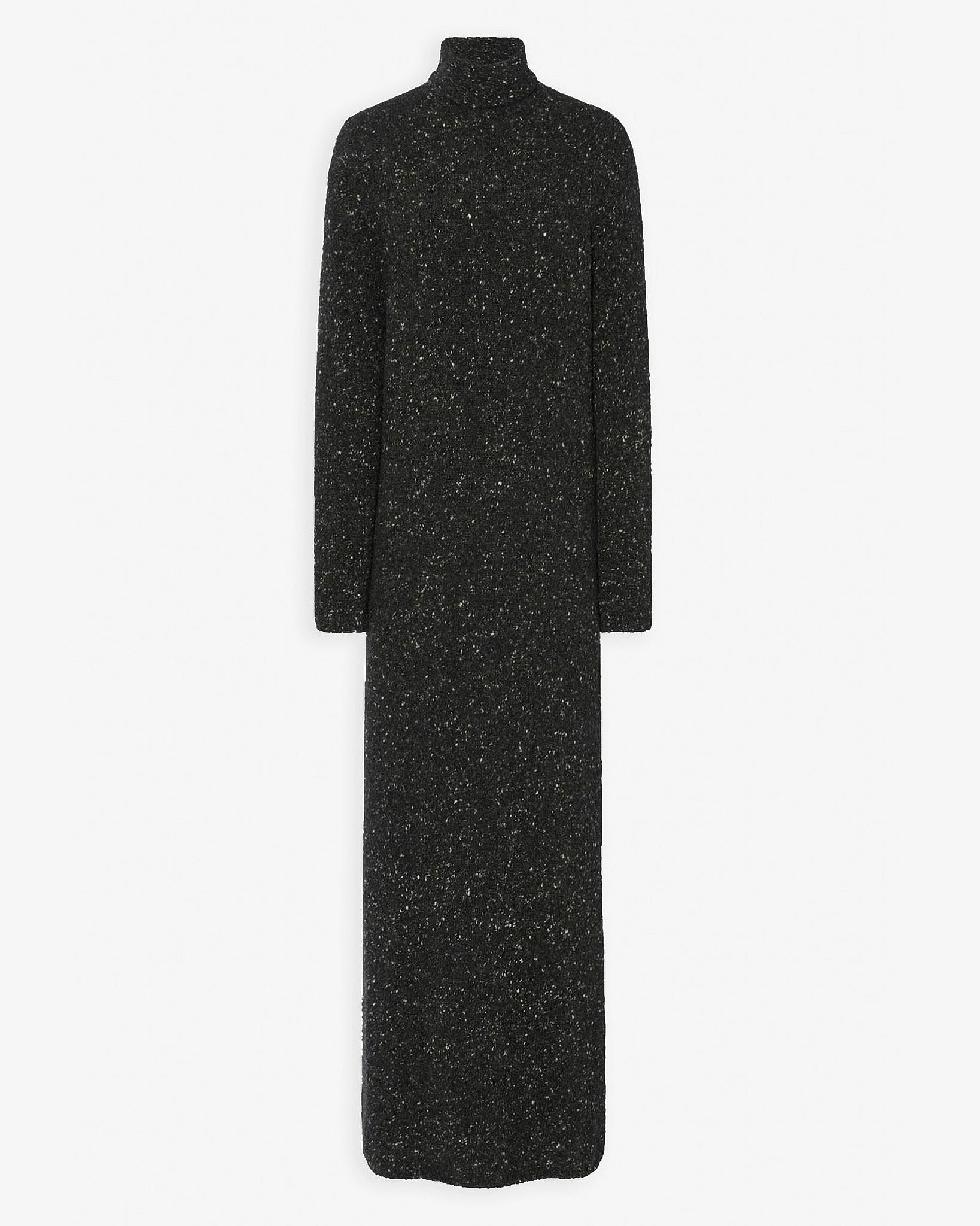 Melani charcoal melange cashmere dress