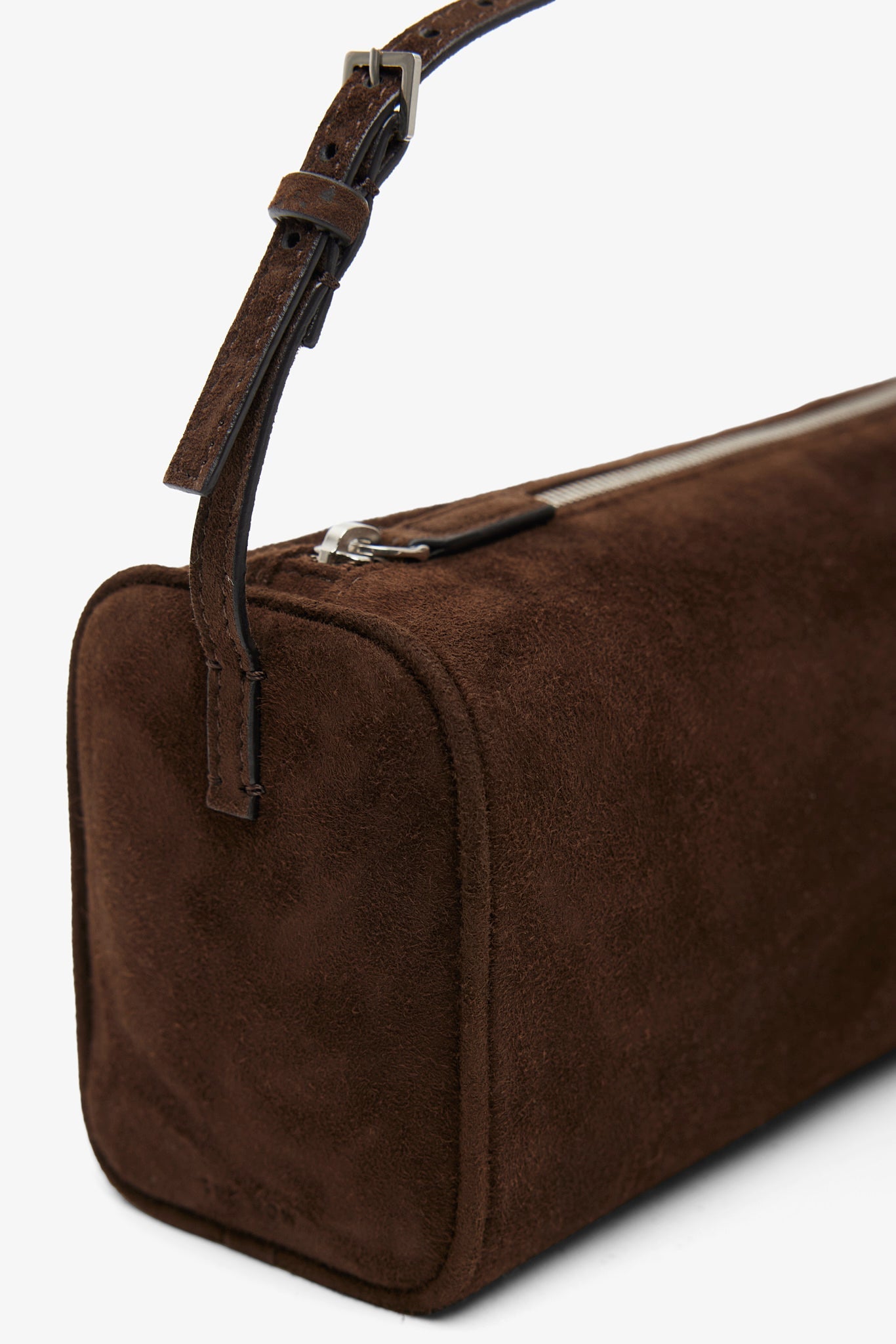90S dark brown suede bag
