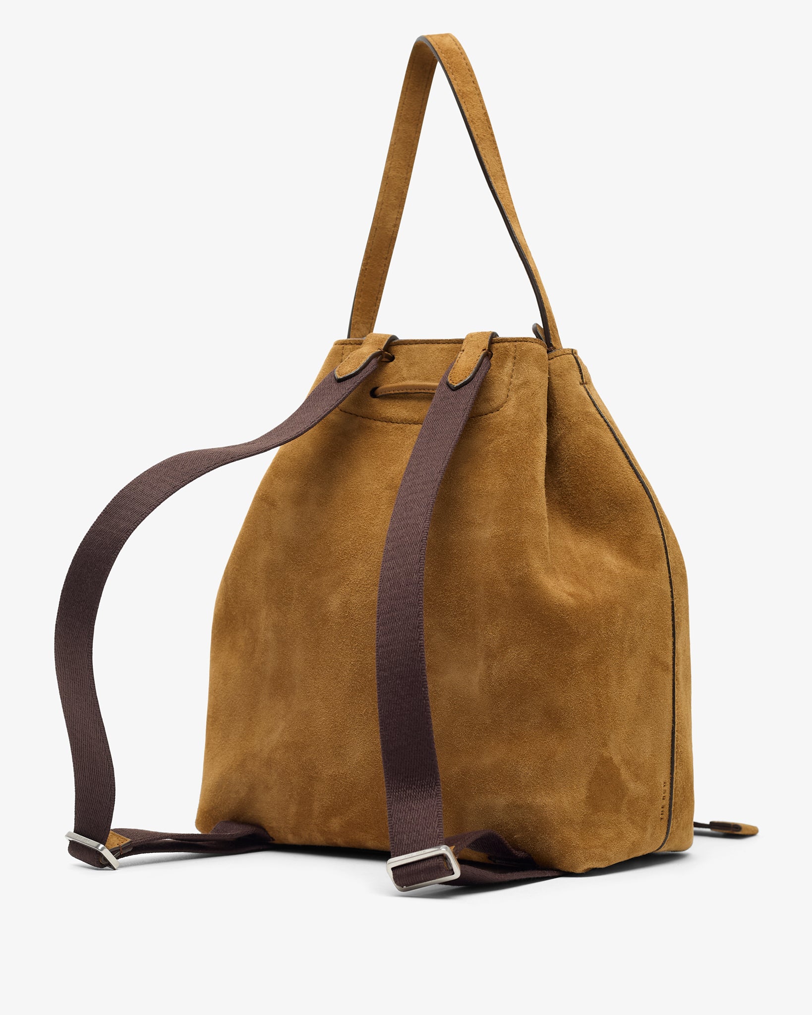 Backpack 9 light brown suede bag