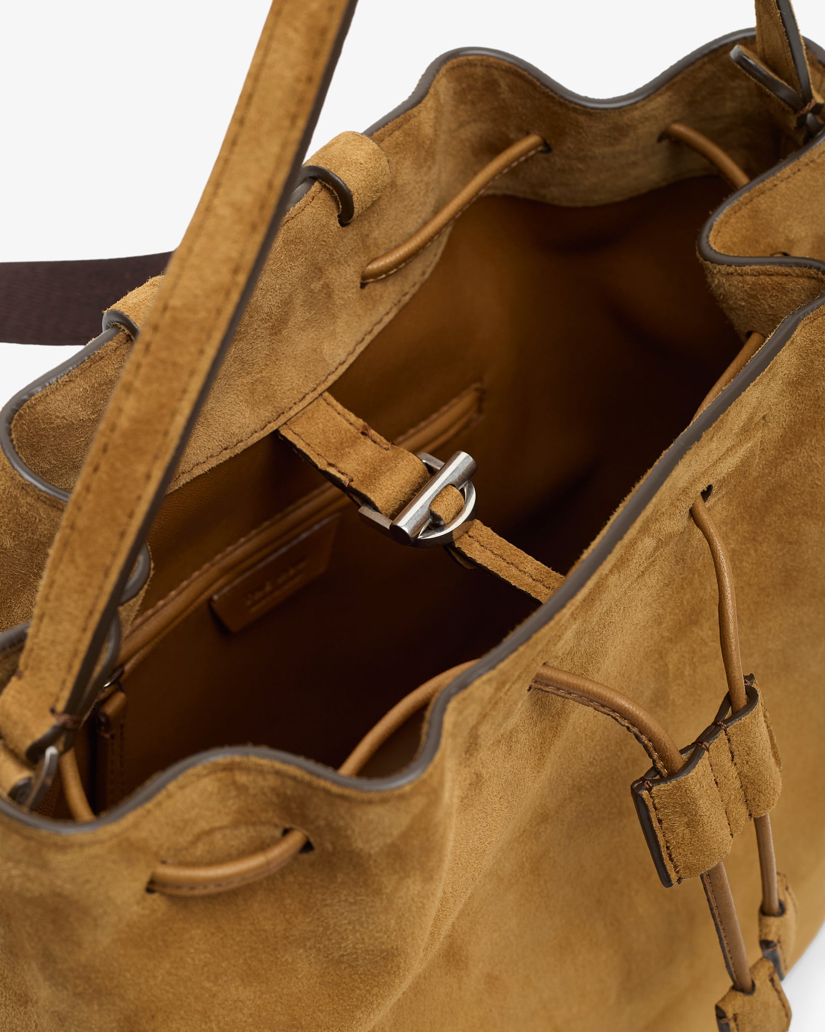 Backpack 9 light brown suede bag