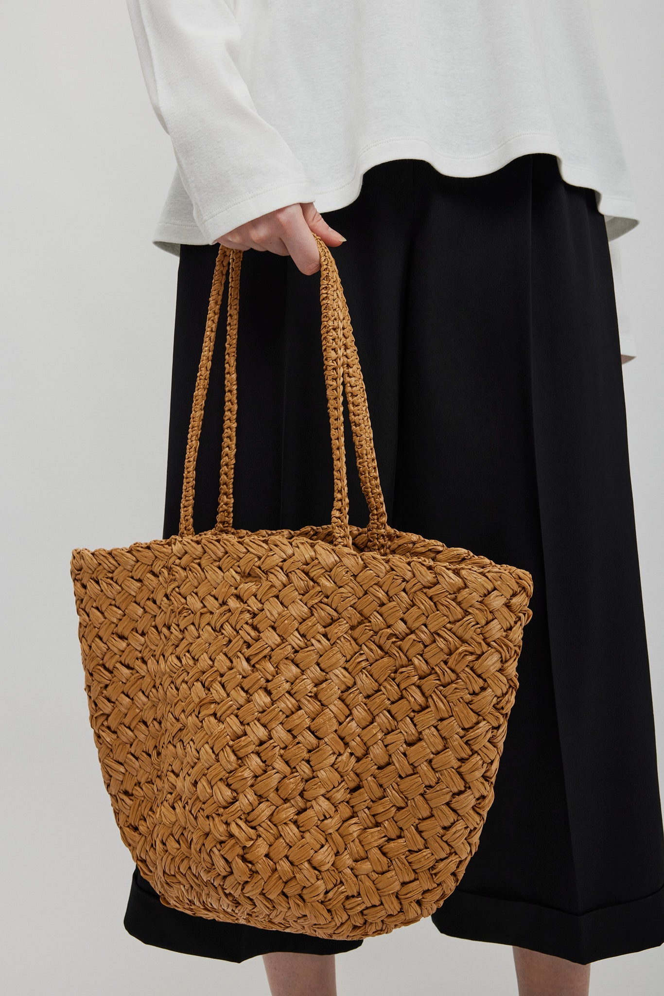 Estelle Two raffia bag