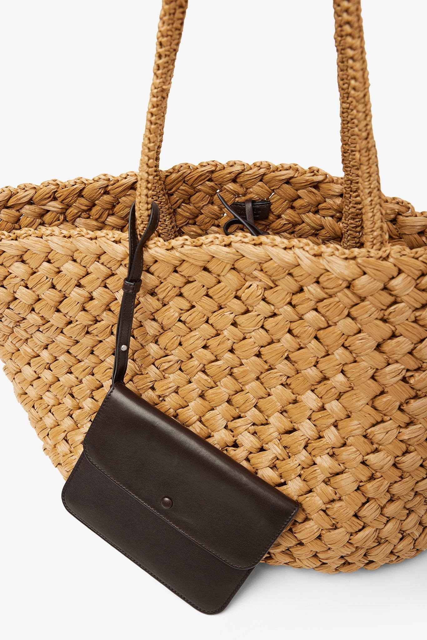 Large Estelle Two raffia bag