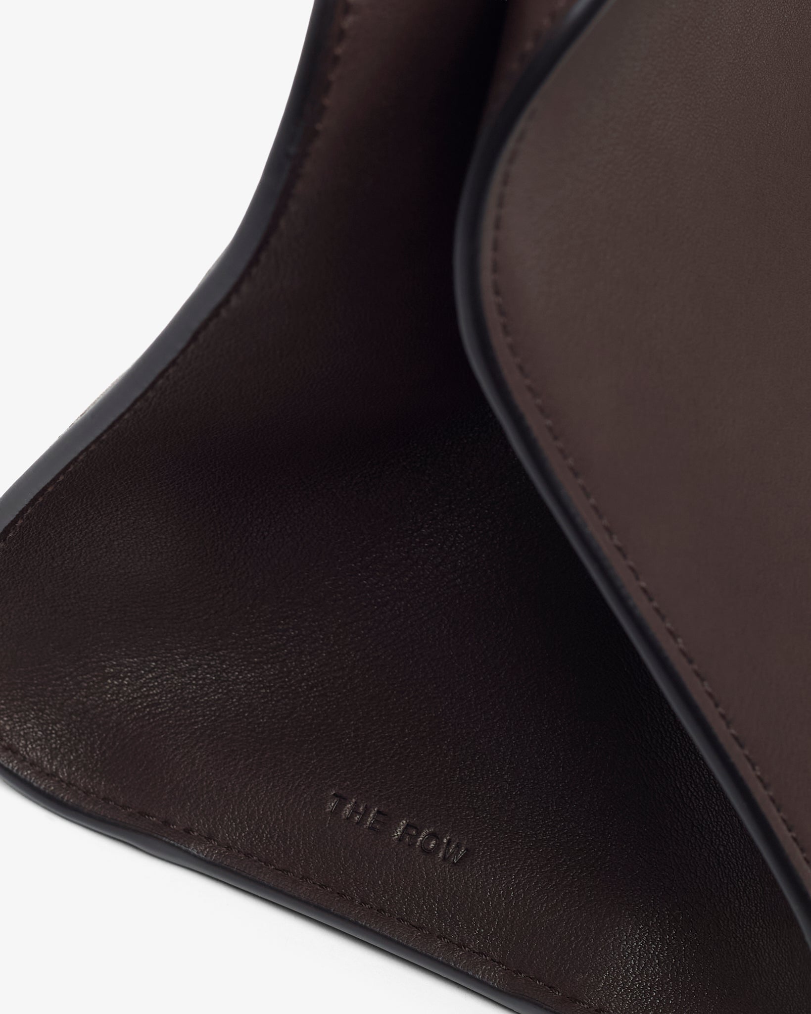 Peggy grey leather clutch