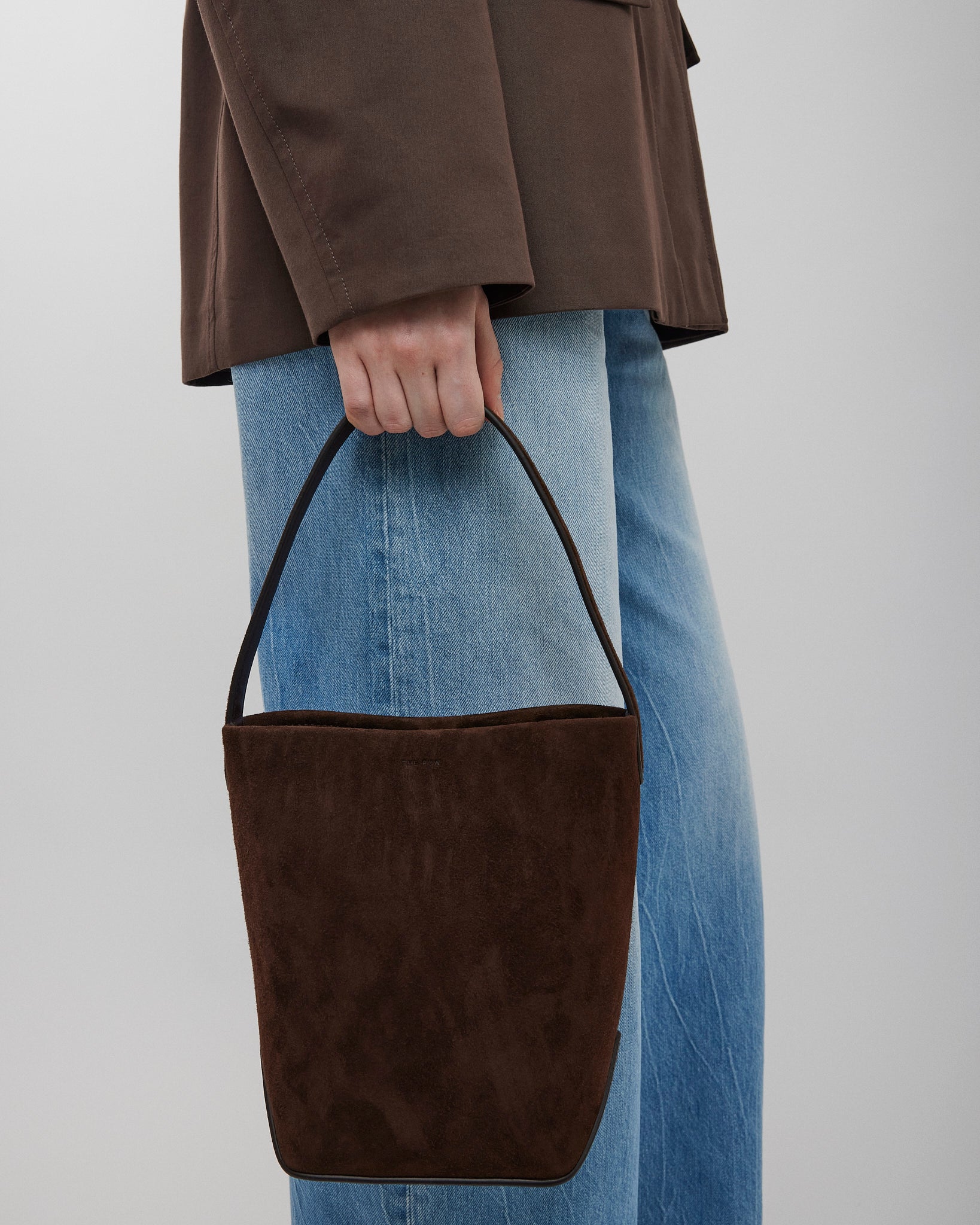 Small N/S Park dark brown tote bag
