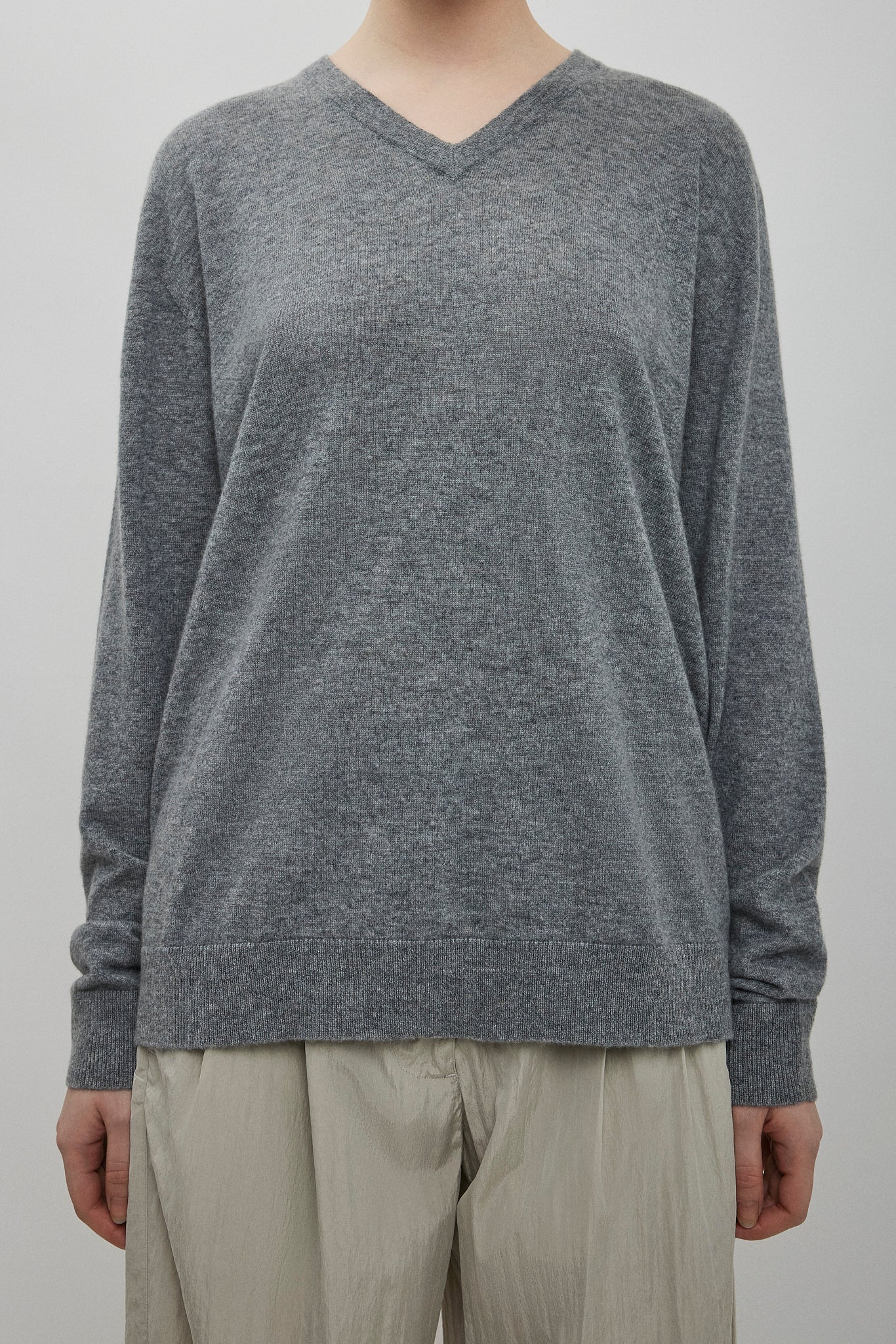 Nian grey cashmere top