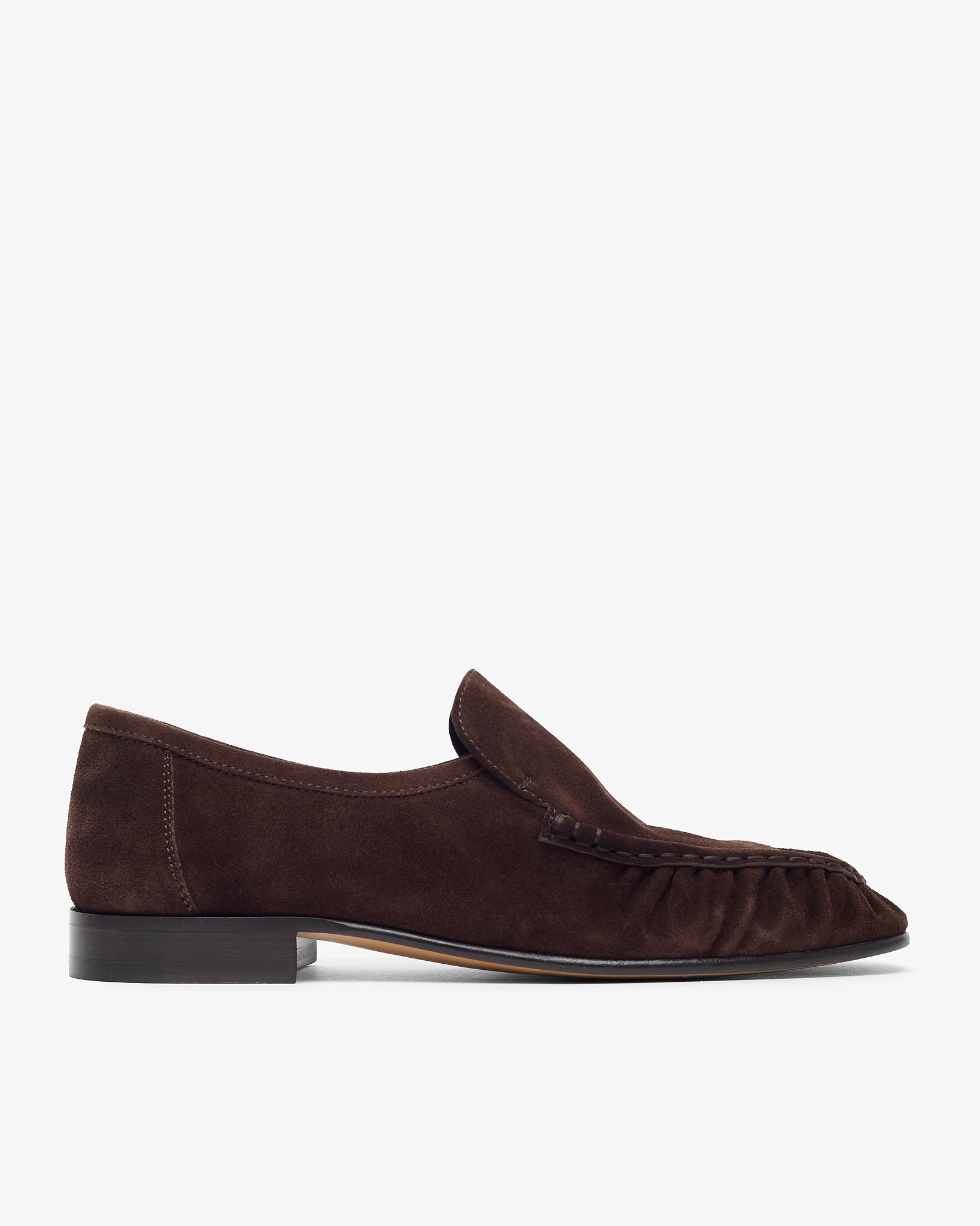 Soft mocassin two suede flats