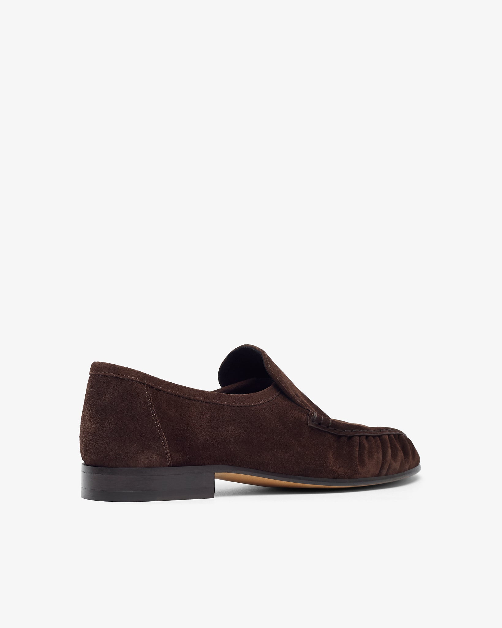 Soft mocassin two suede flats