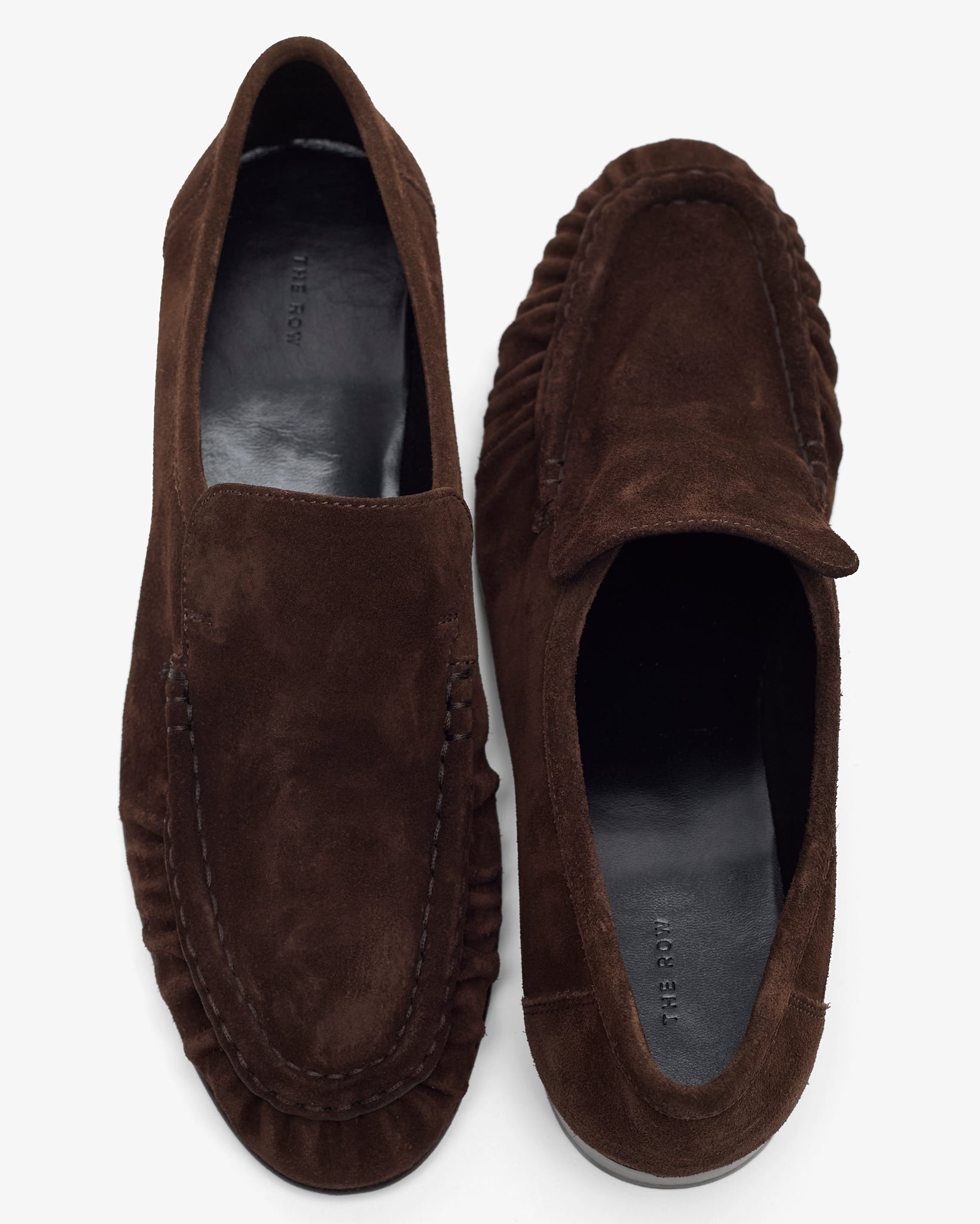 Soft mocassin two suede flats