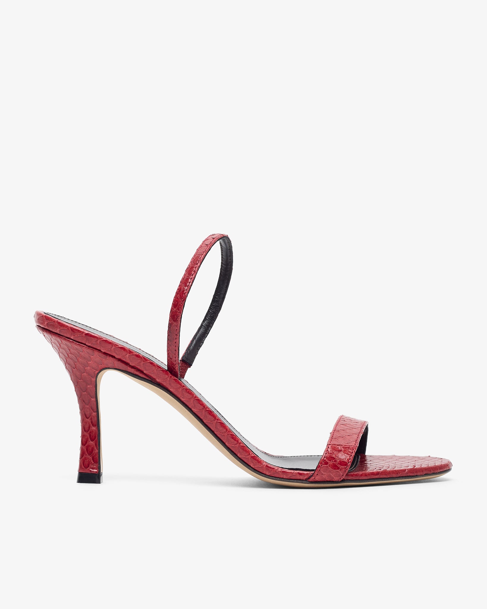 Ella red slingback sandals
