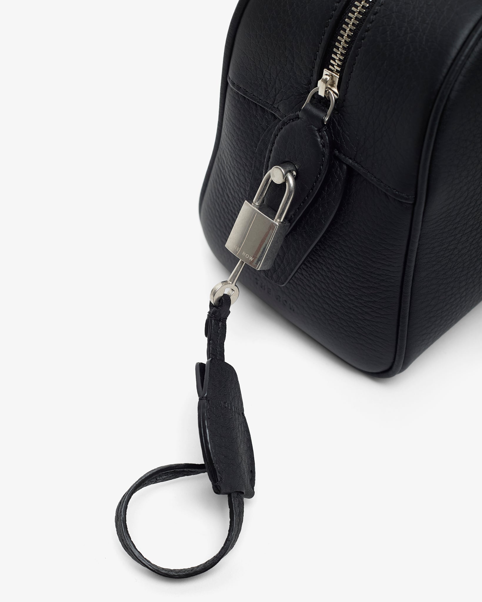 India E/W small  black leather bag
