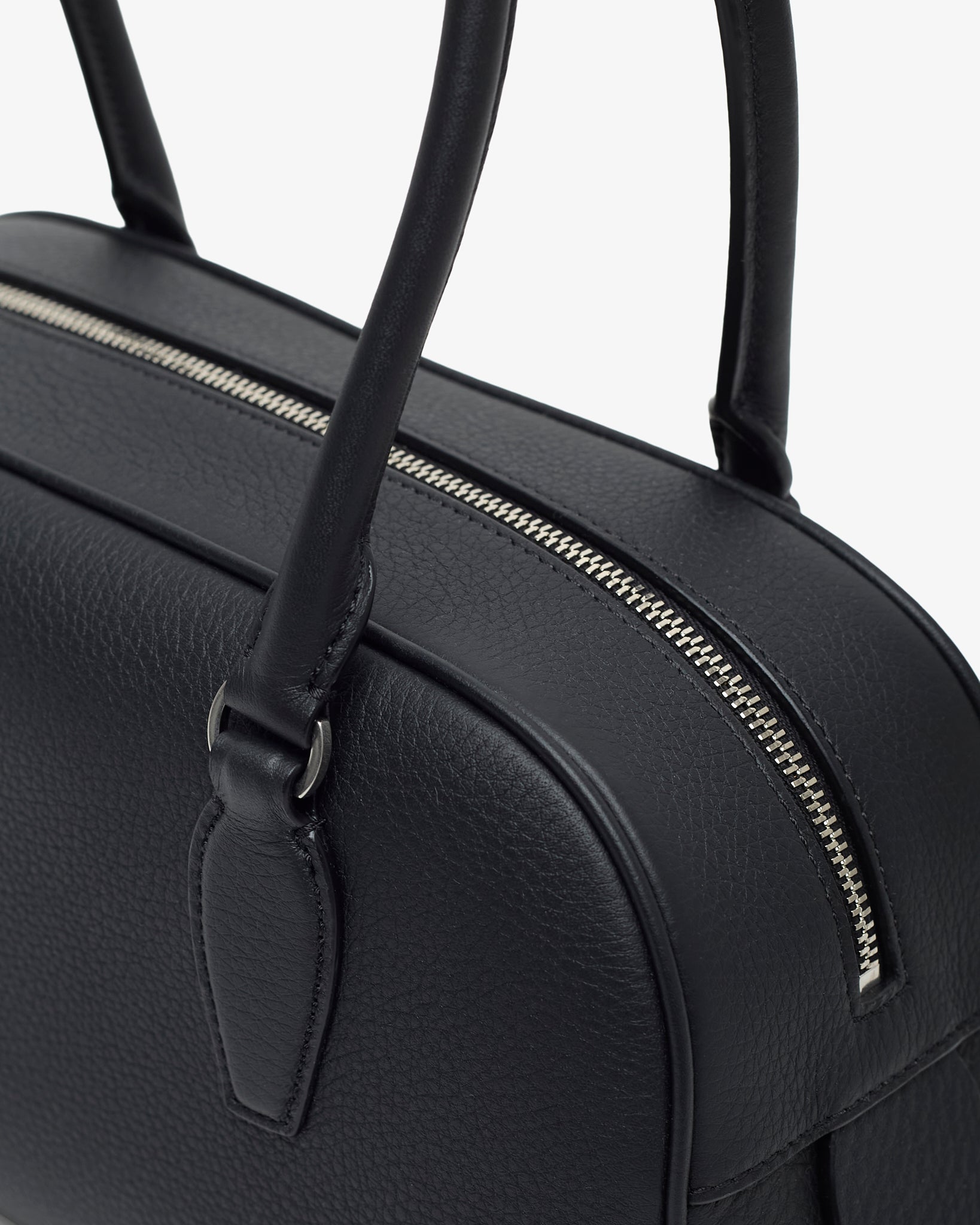 India E/W small  black leather bag