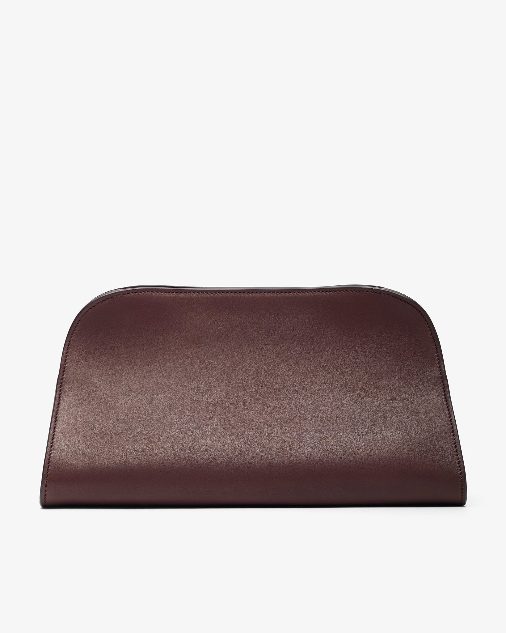 Peggy burgundy leather clutch
