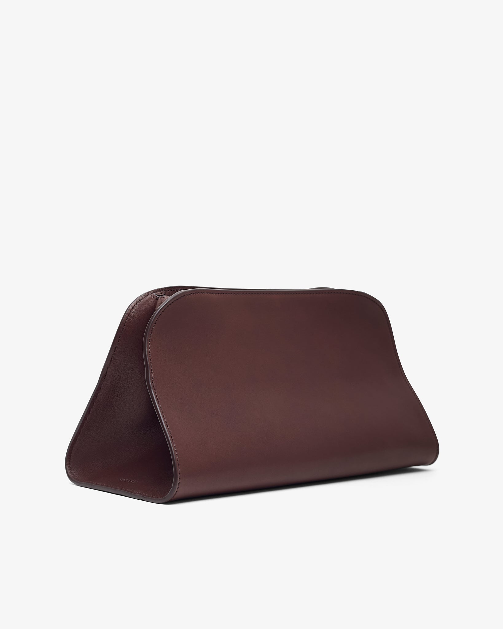 Peggy burgundy leather clutch