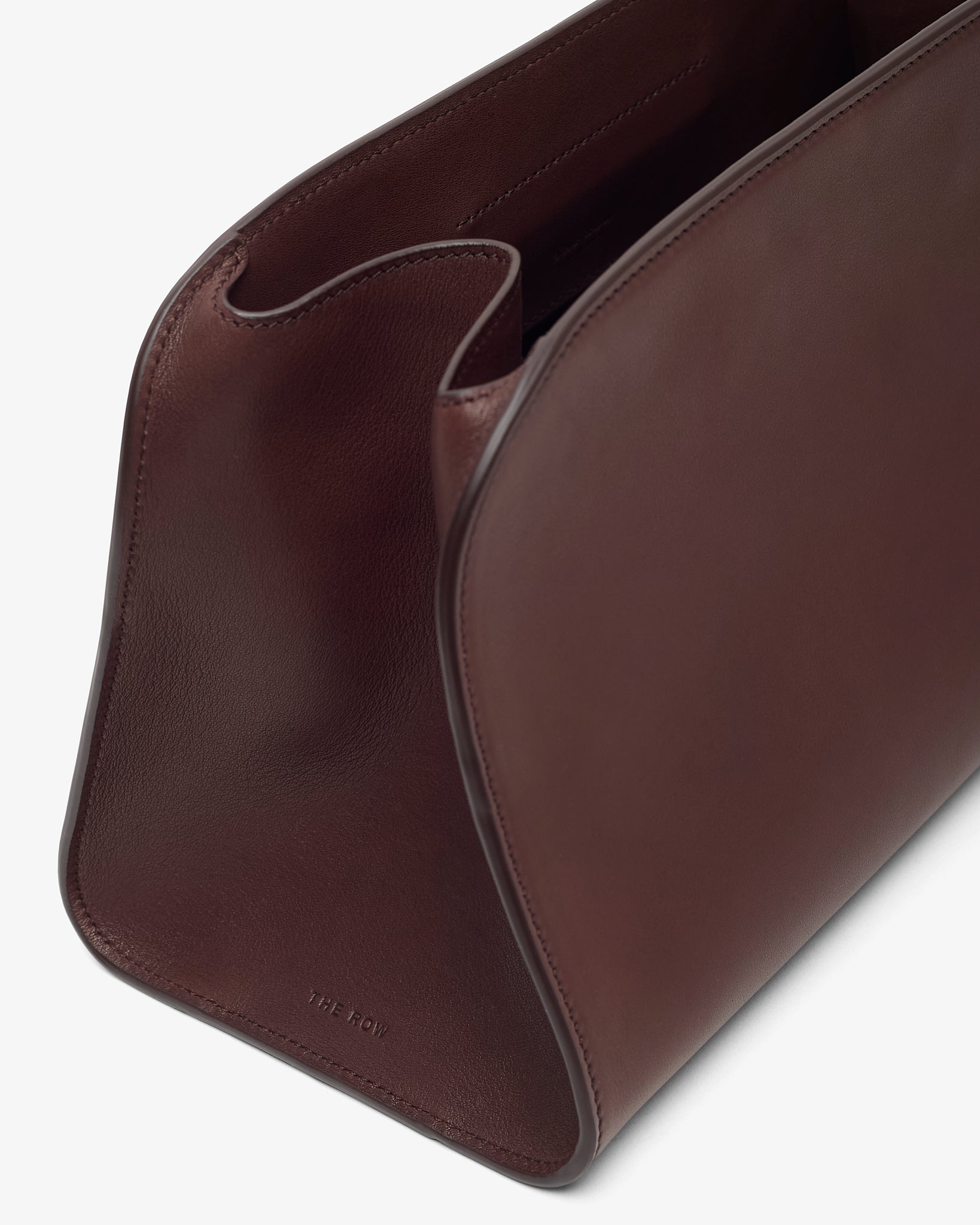 Peggy burgundy leather clutch