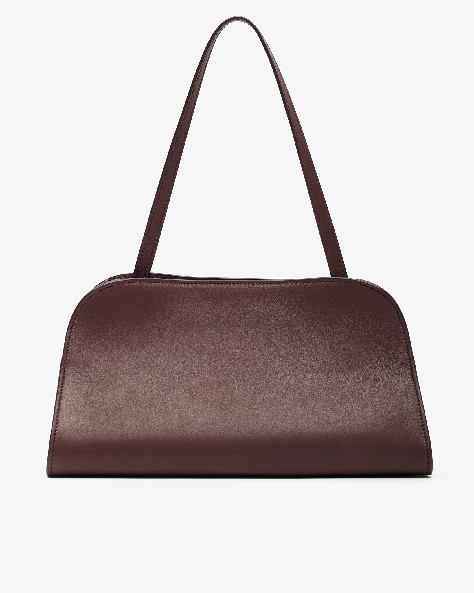 Peggy burgundy leather clutch