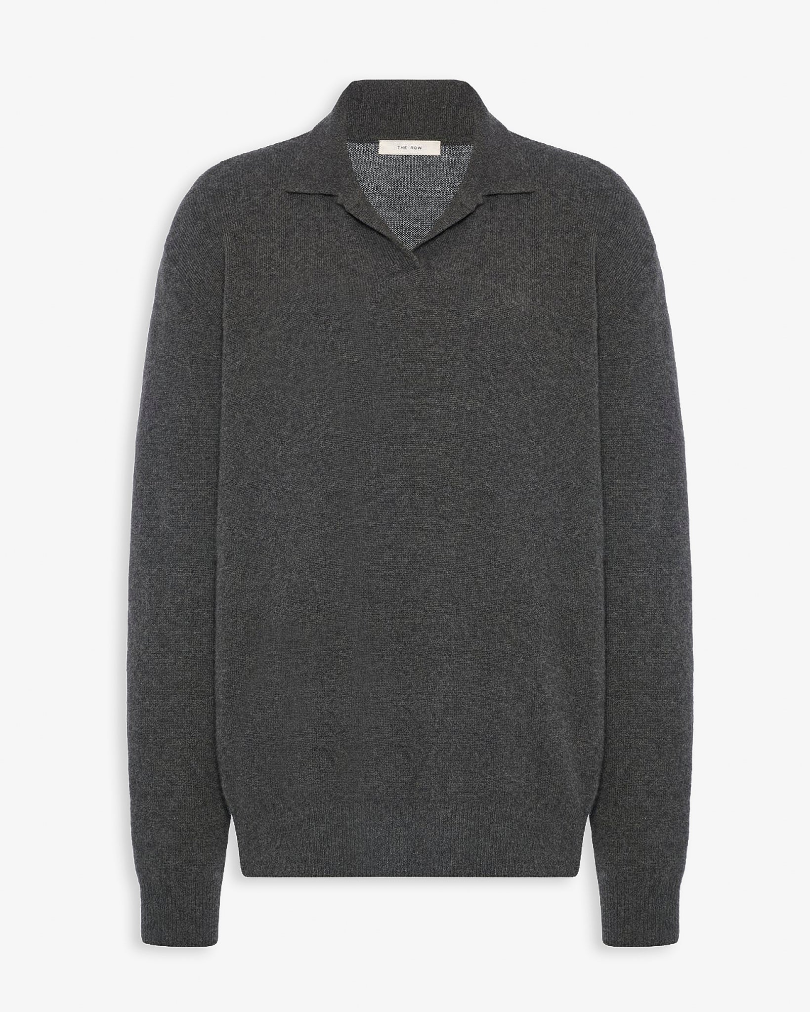 Oashi anthracite cashmere top