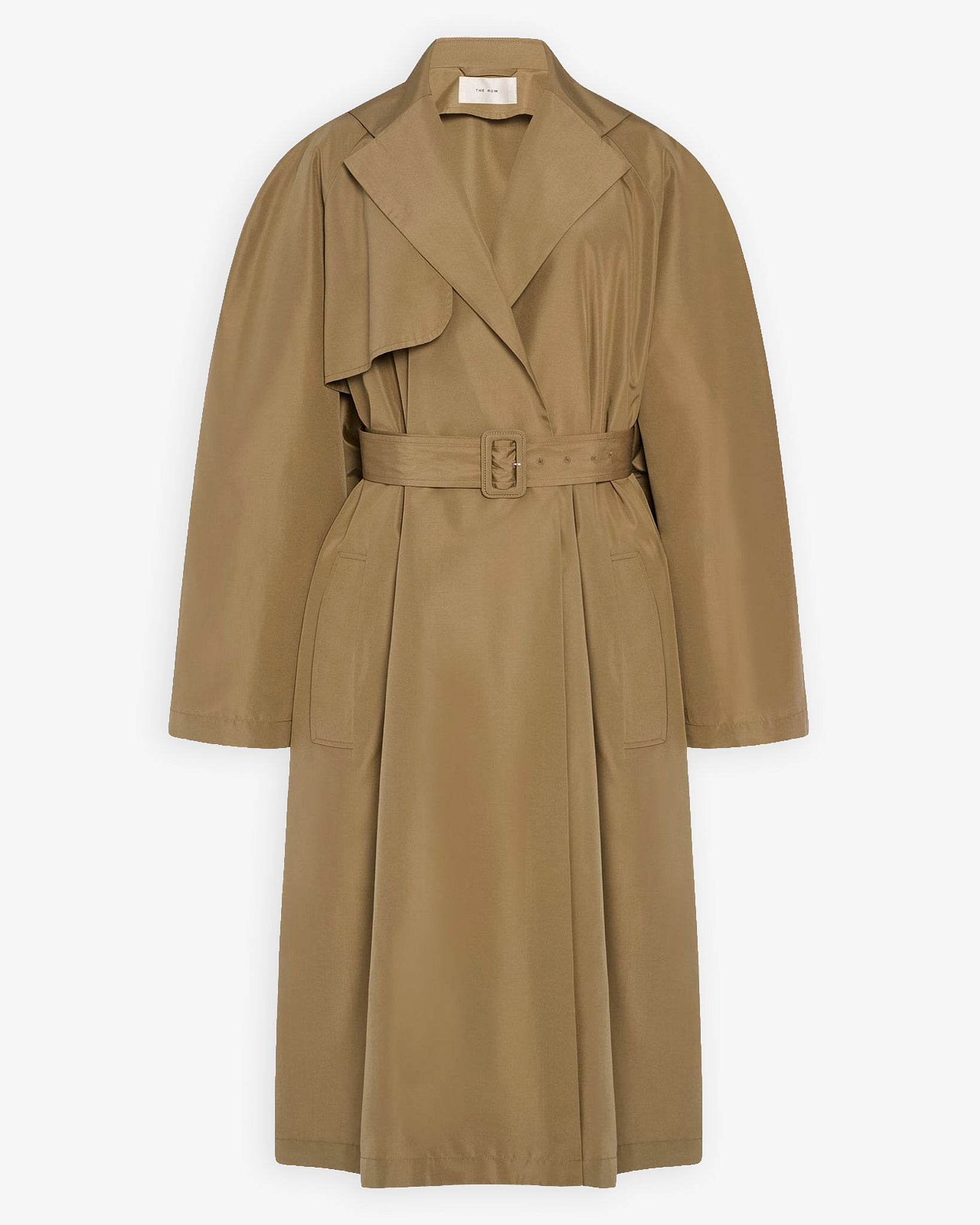 Amapola silk trench coat