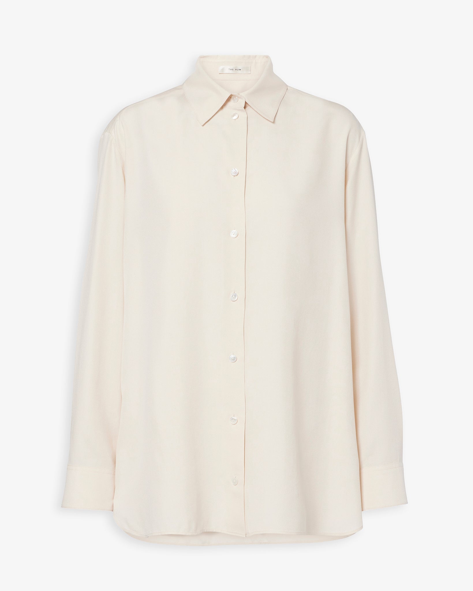 Sisilia porcelain white silk shirt