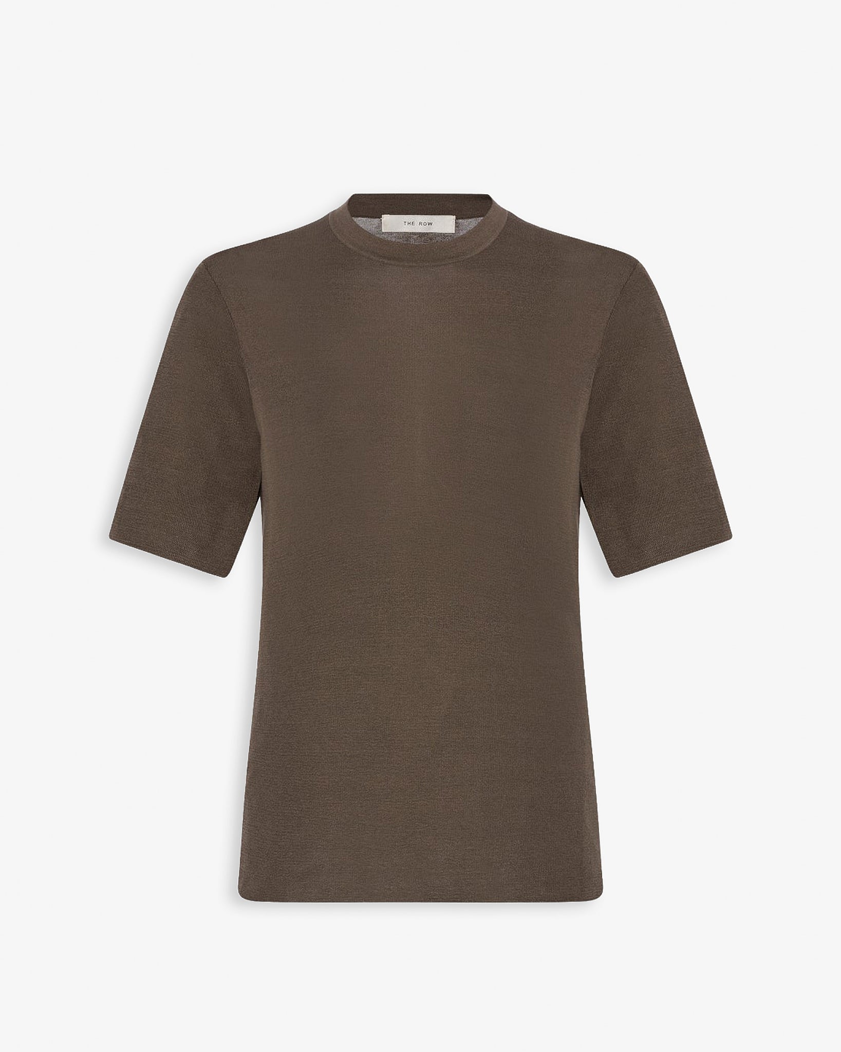 Ozzi nut brown silk t-shirt
