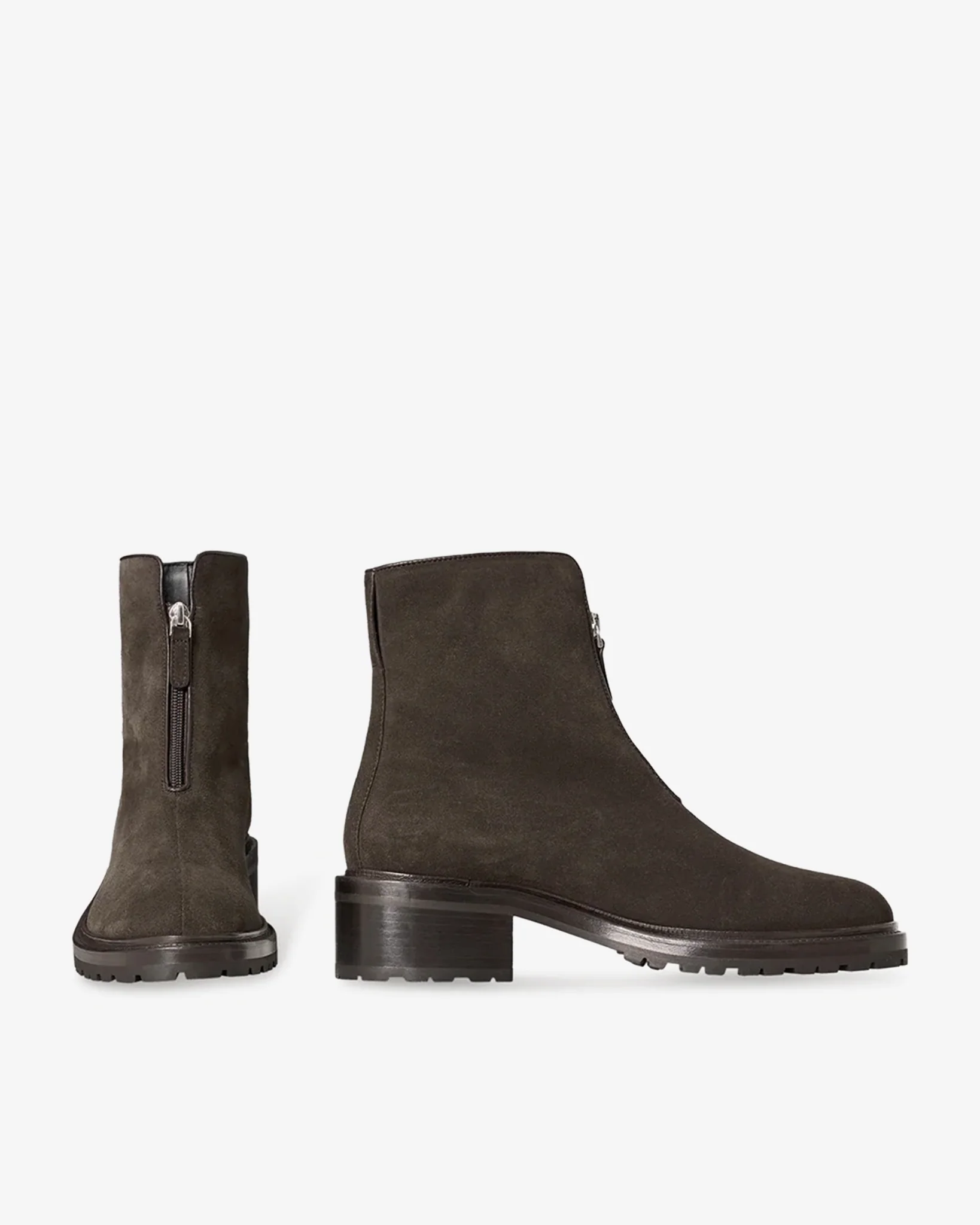 Hike sporty suede zip boots