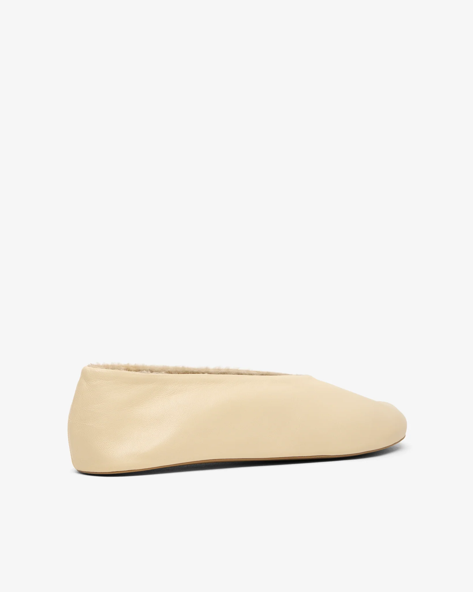 Stella butter shearling ballet flats