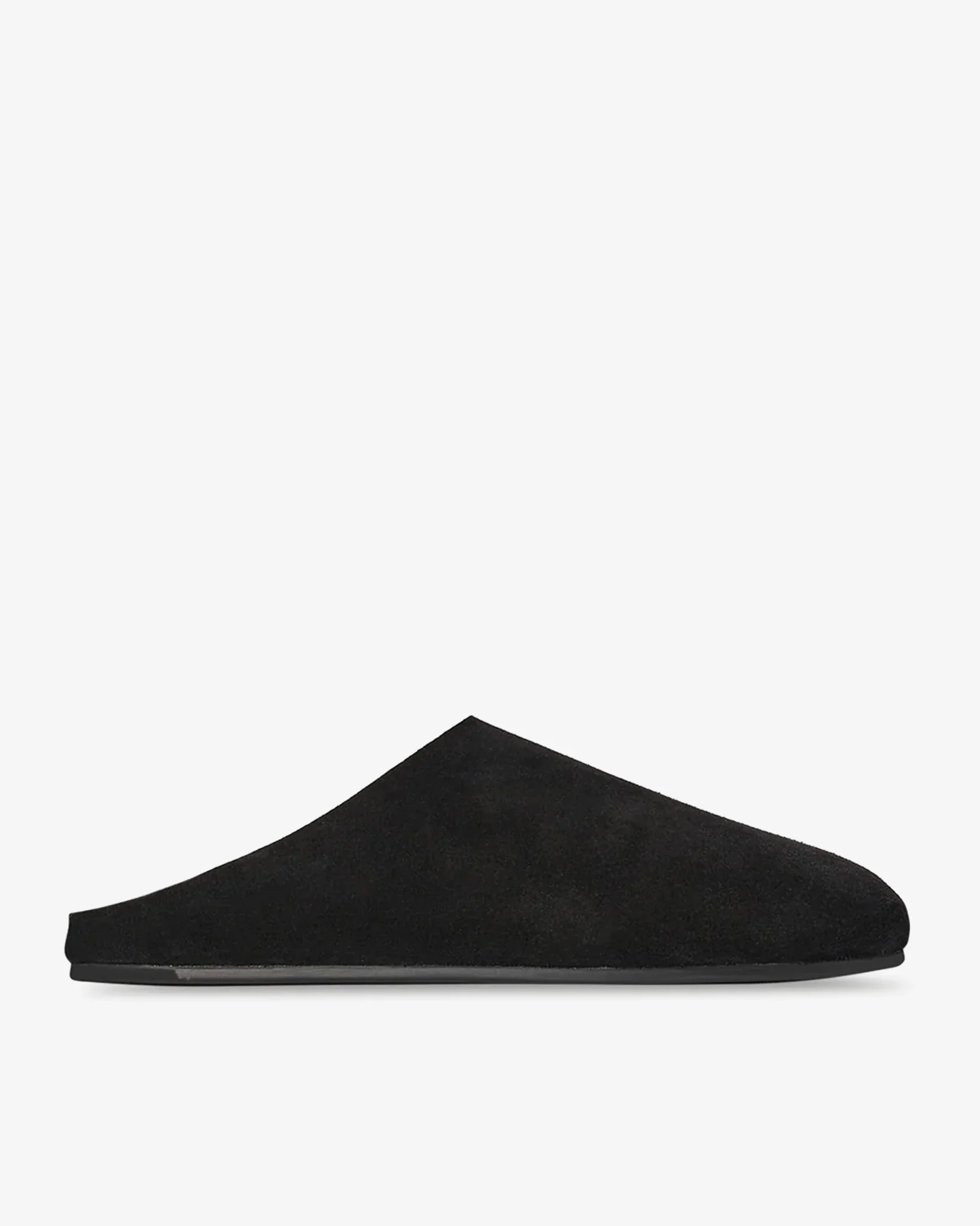Hudson black mule slides