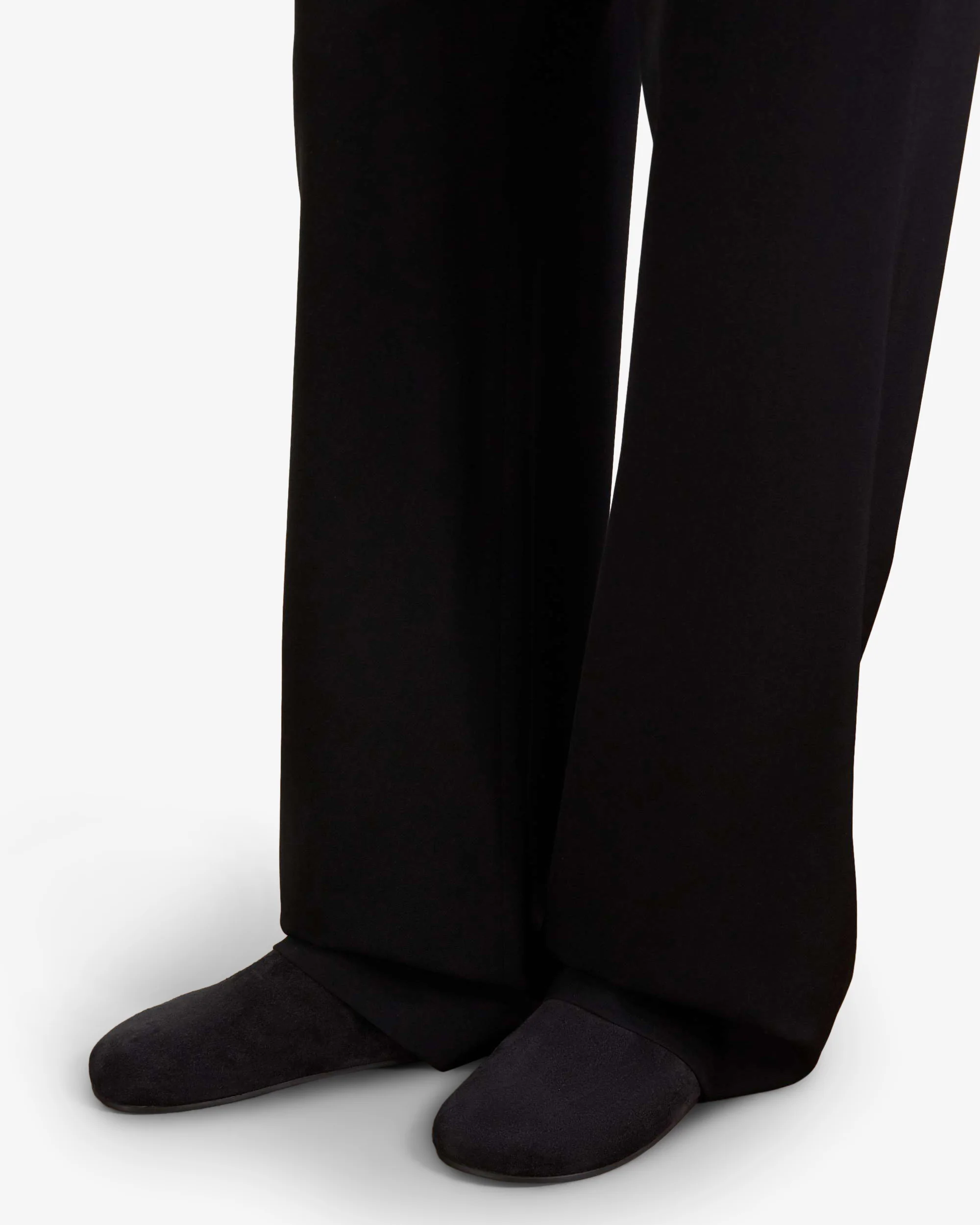 Hudson black mule slides