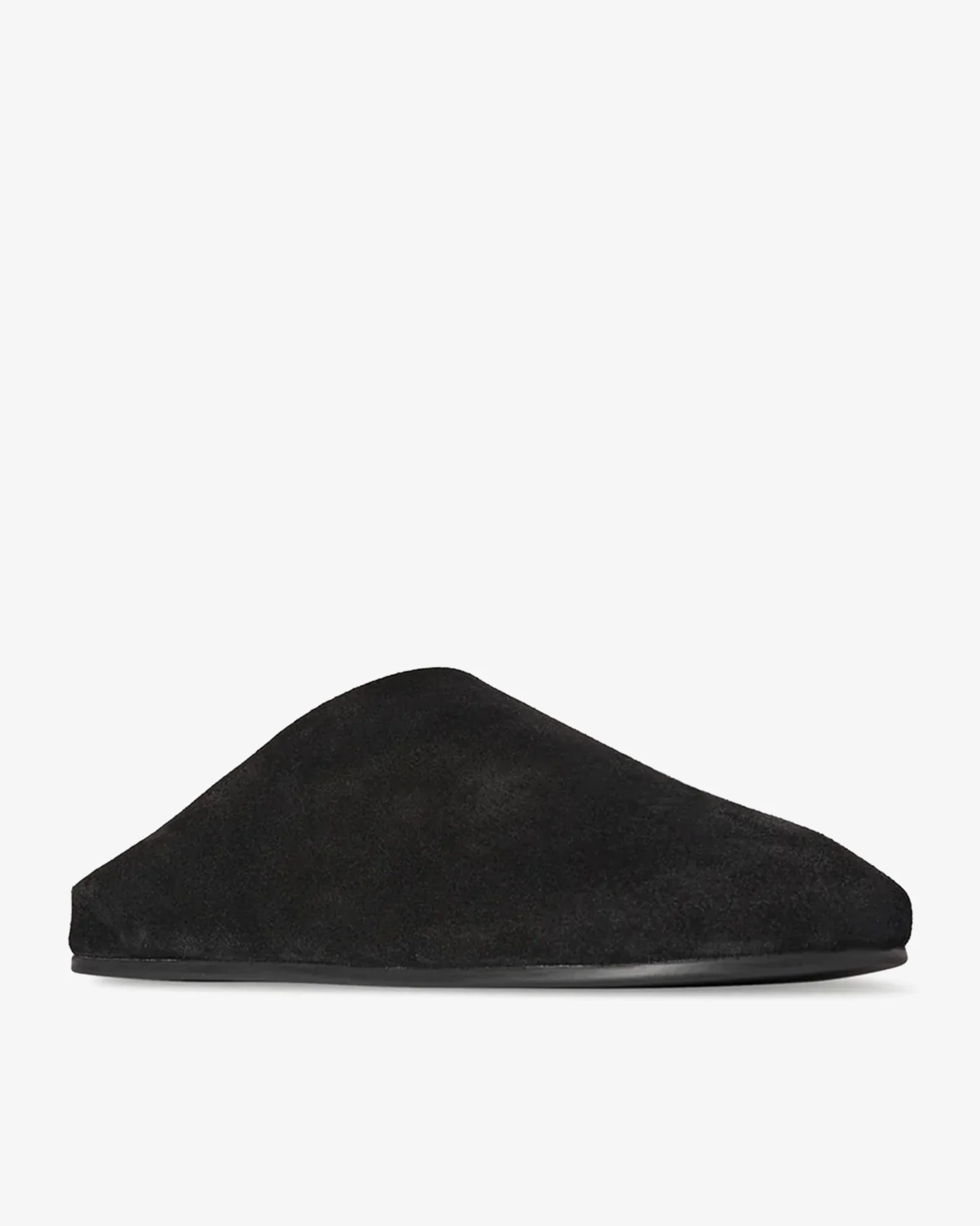 Hudson black mule slides