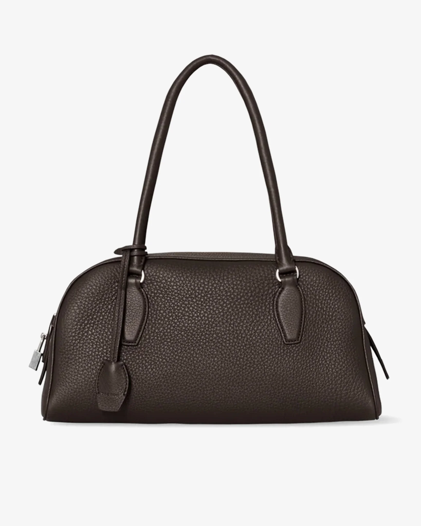 Small E/W India walnut brown bag