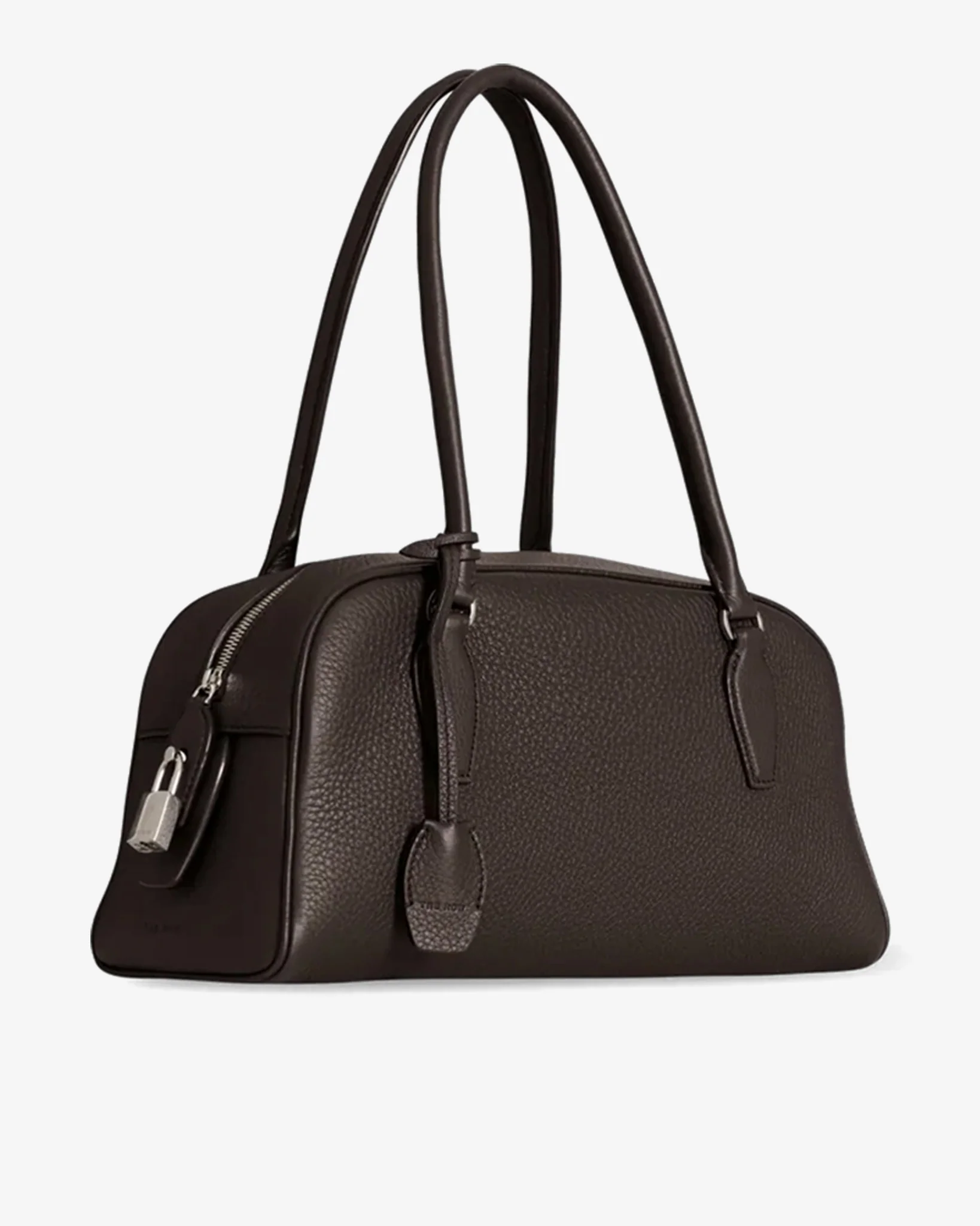 Small E/W India walnut brown bag