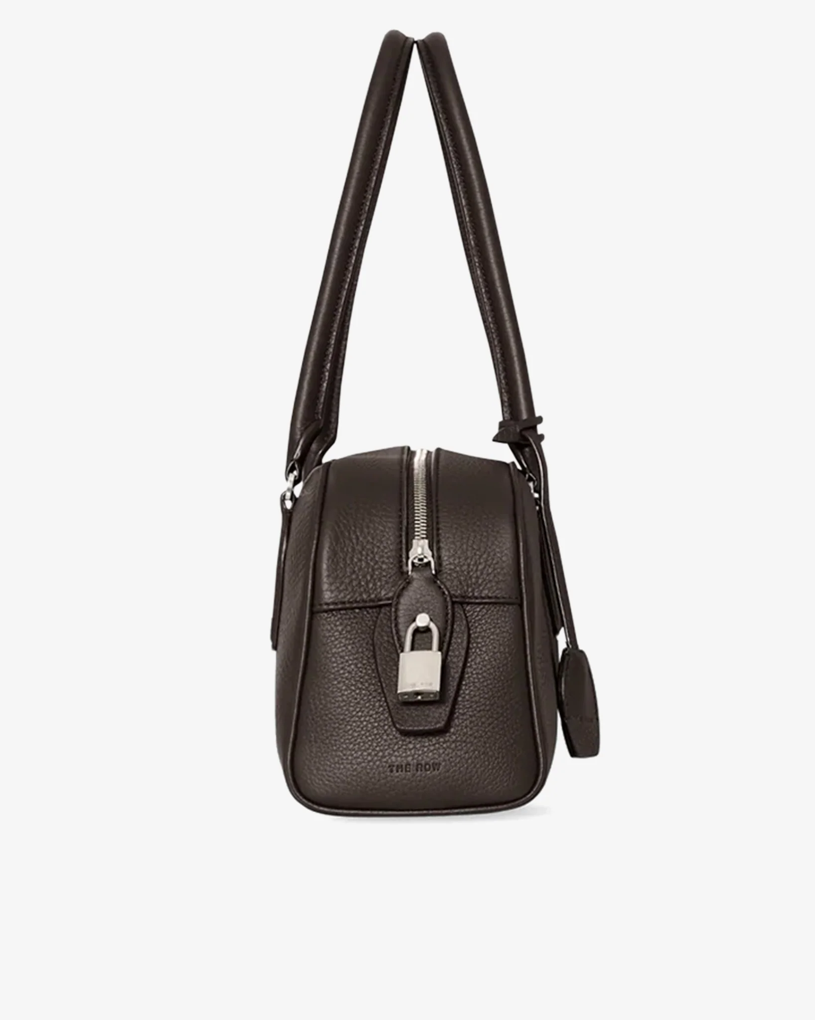 Small E/W India walnut brown bag