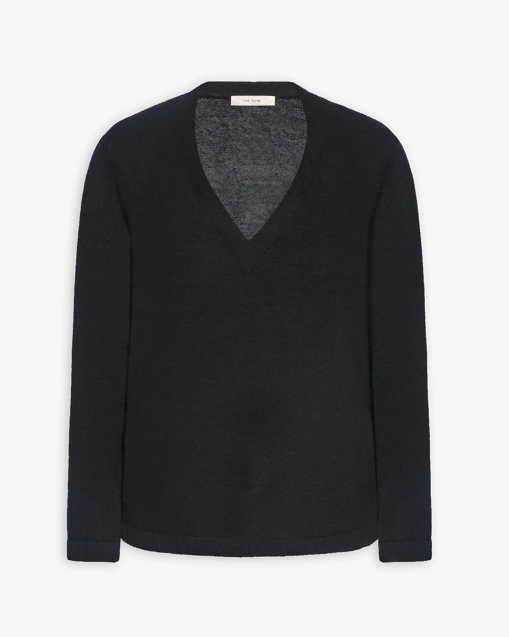 Poesis black cashmere v-neck sweater